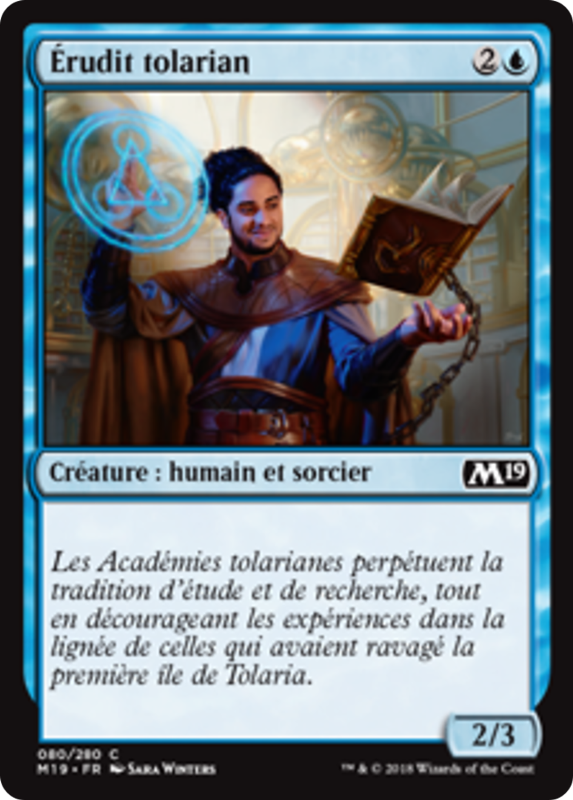 Érudit tolarian — Core Set 2019 — Magic: The Gathering