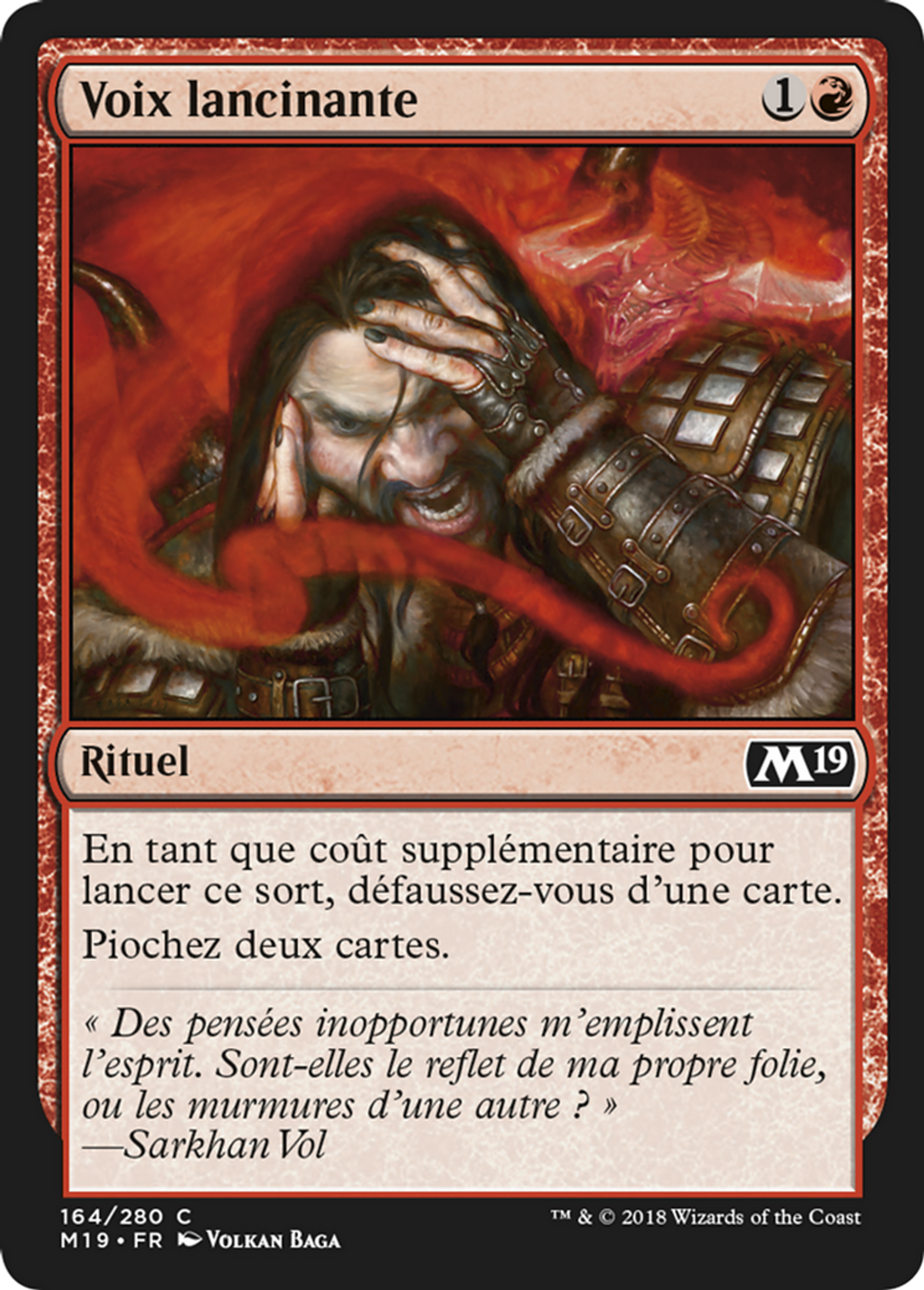 Voix lancinante — Core Set 2019 — Magic: The Gathering
