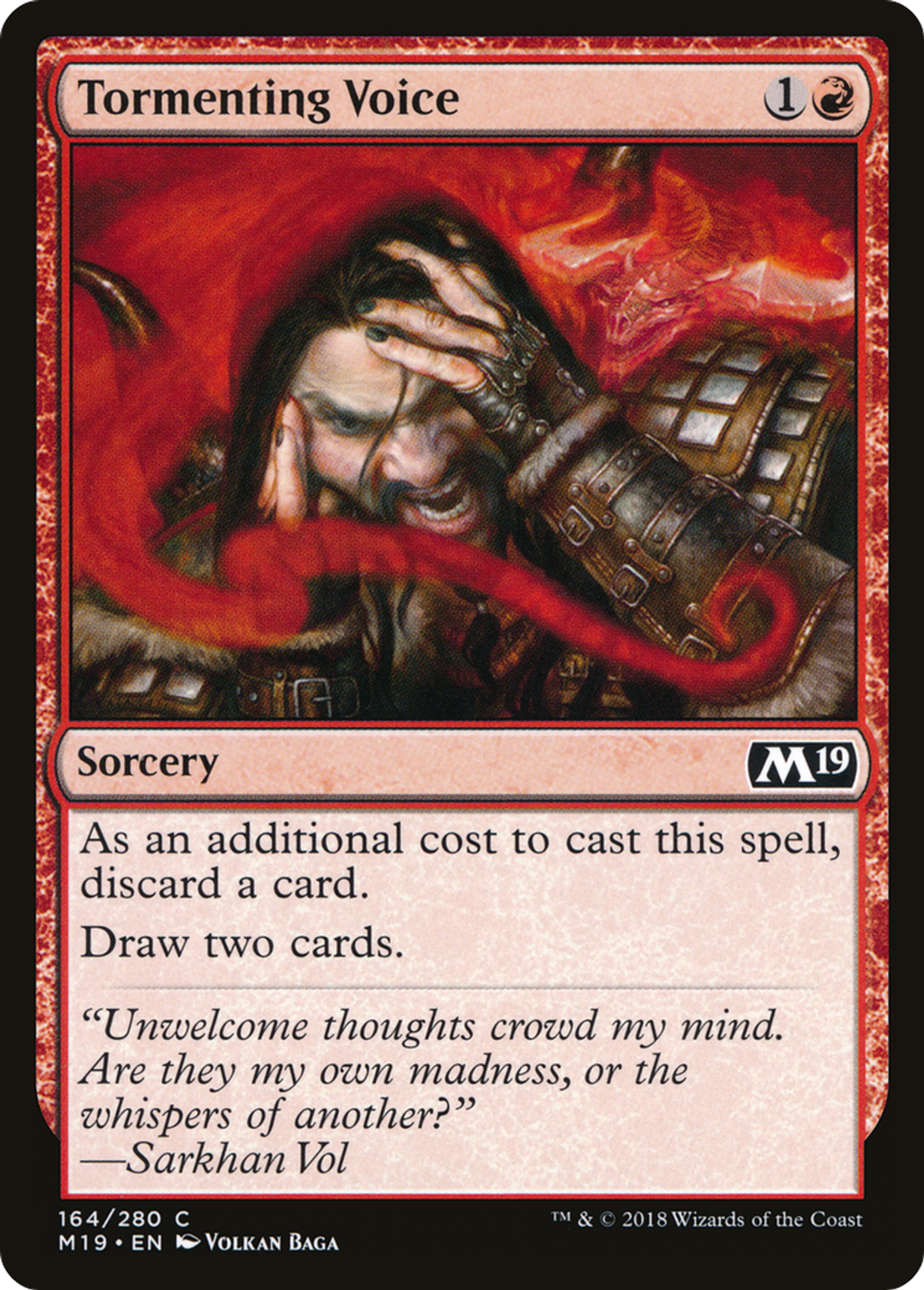 Tormenting Voice — Core Set 2019 — Magic: The Gathering