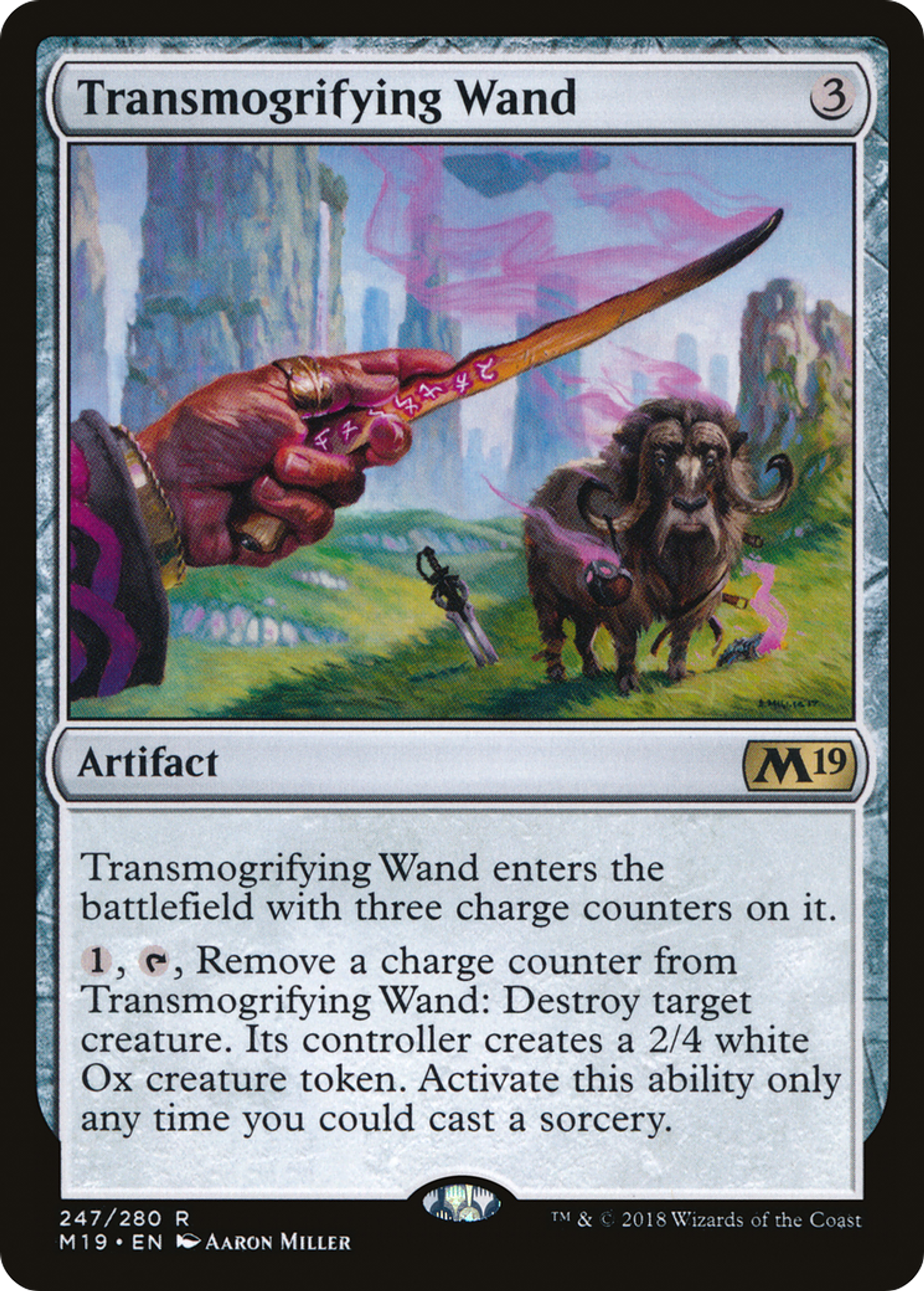 Transmogrifying Wand — Core Set 2019 — Magic: The Gathering
