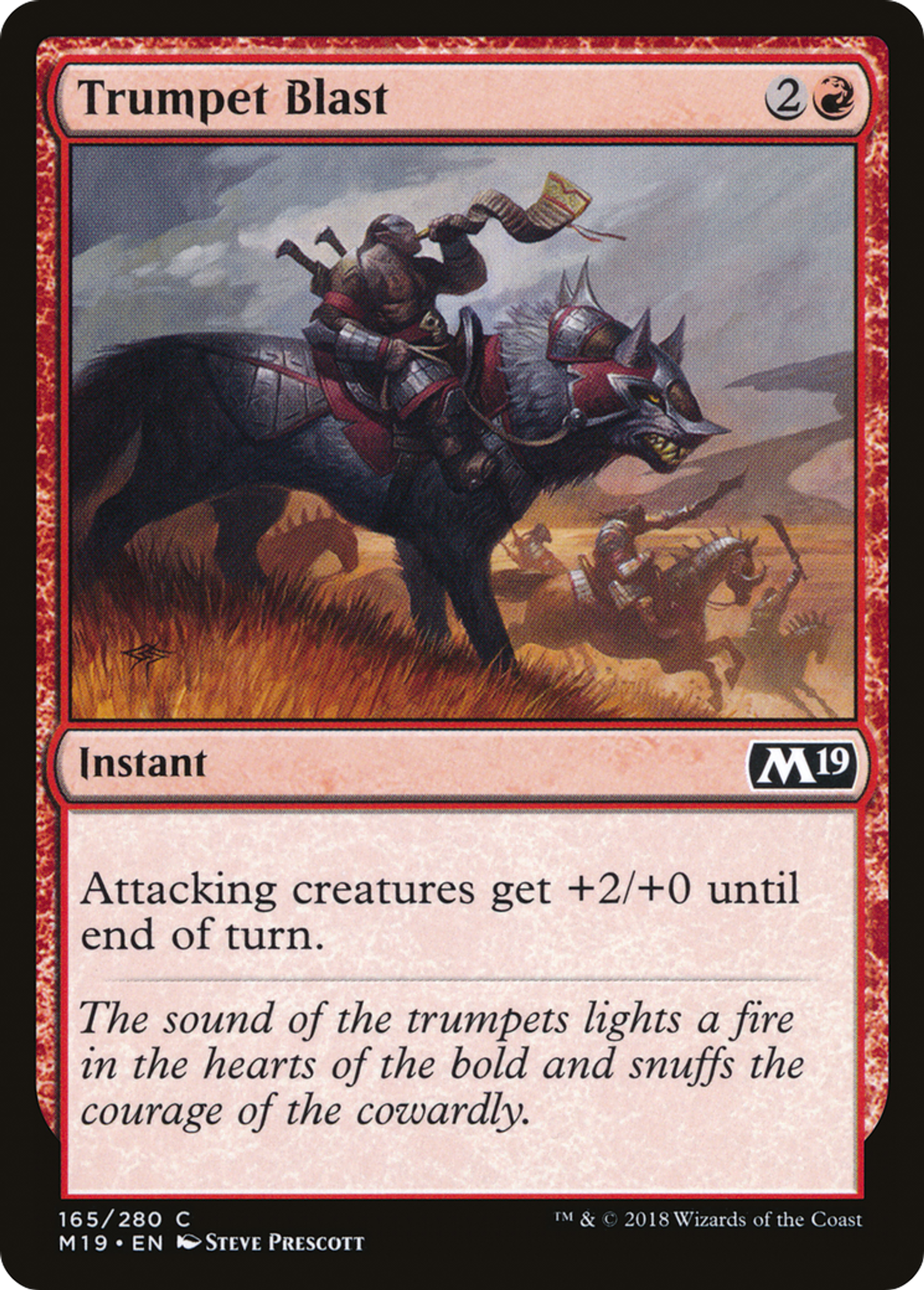 Trumpet Blast — Core Set 2019 — Magic: The Gathering