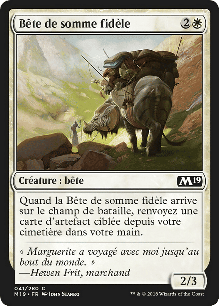 Bête de somme fidèle — Core Set 2019 — Magic: The Gathering