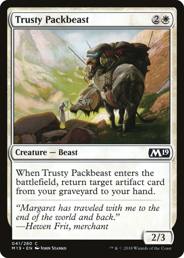 Trusty Packbeast — Core Set 2019 — Magic: The Gathering