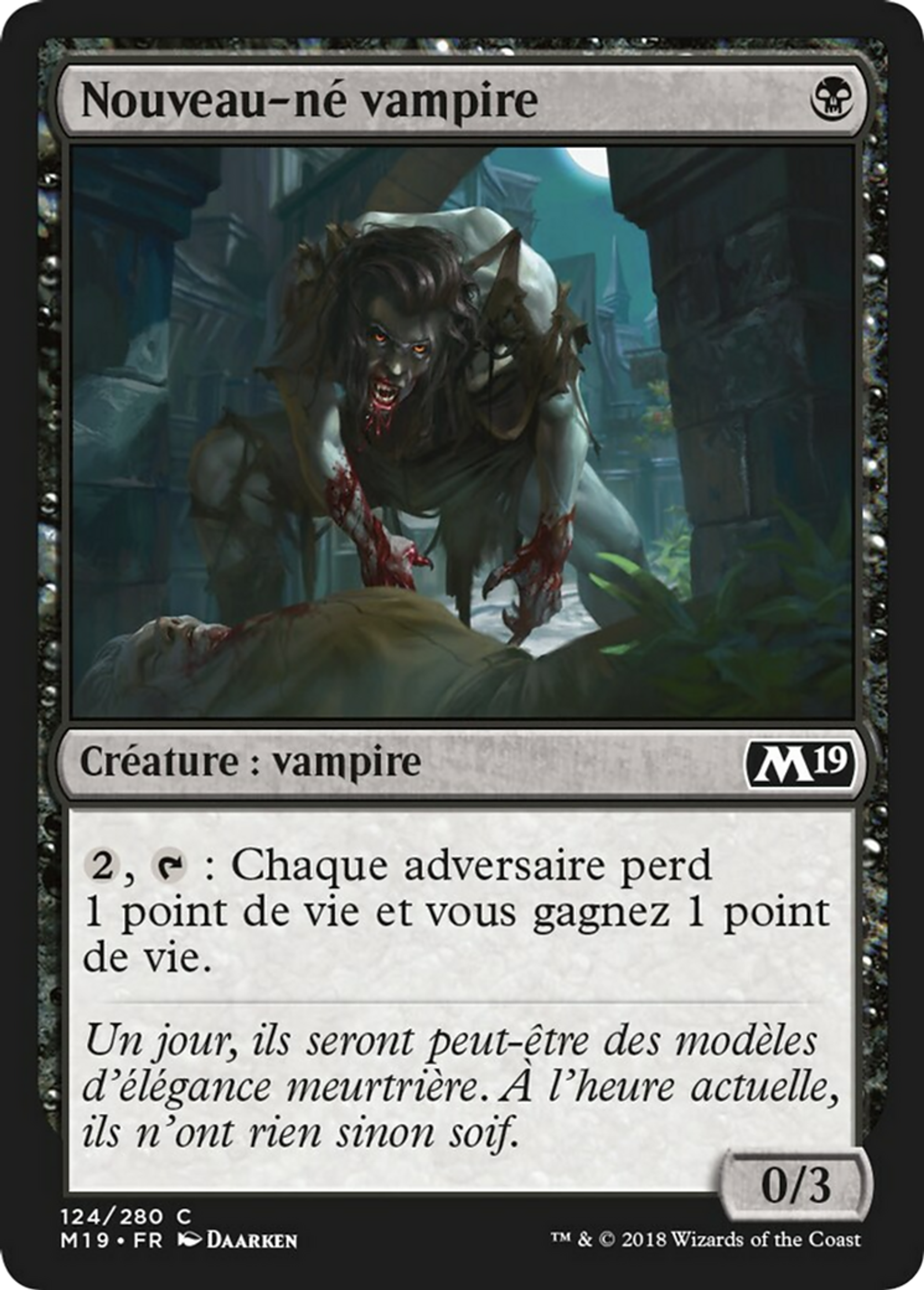 Nouveau-né vampire — Core Set 2019 — Magic: The Gathering