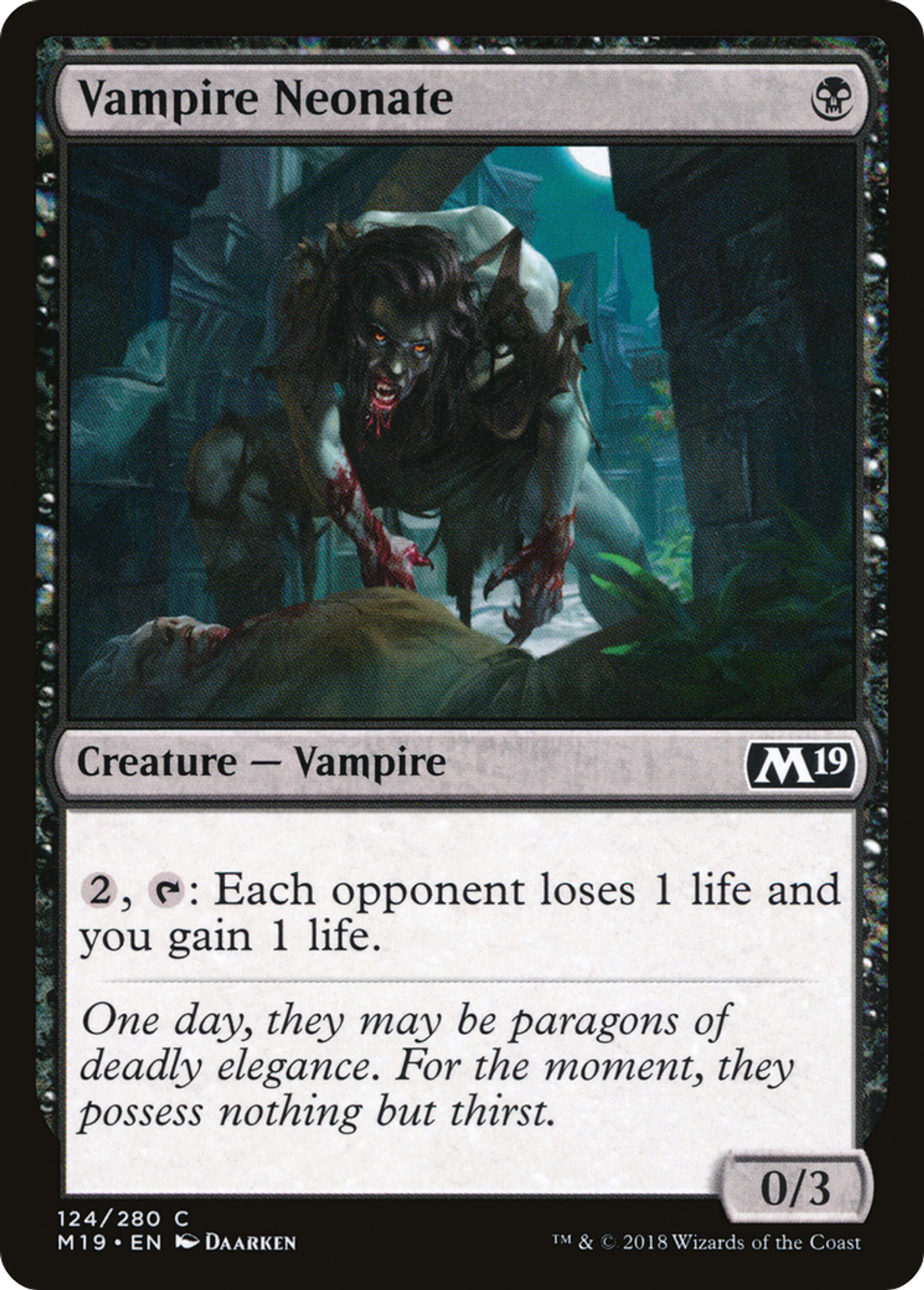 Vampire Neonate — Core Set 2019 — Magic: The Gathering