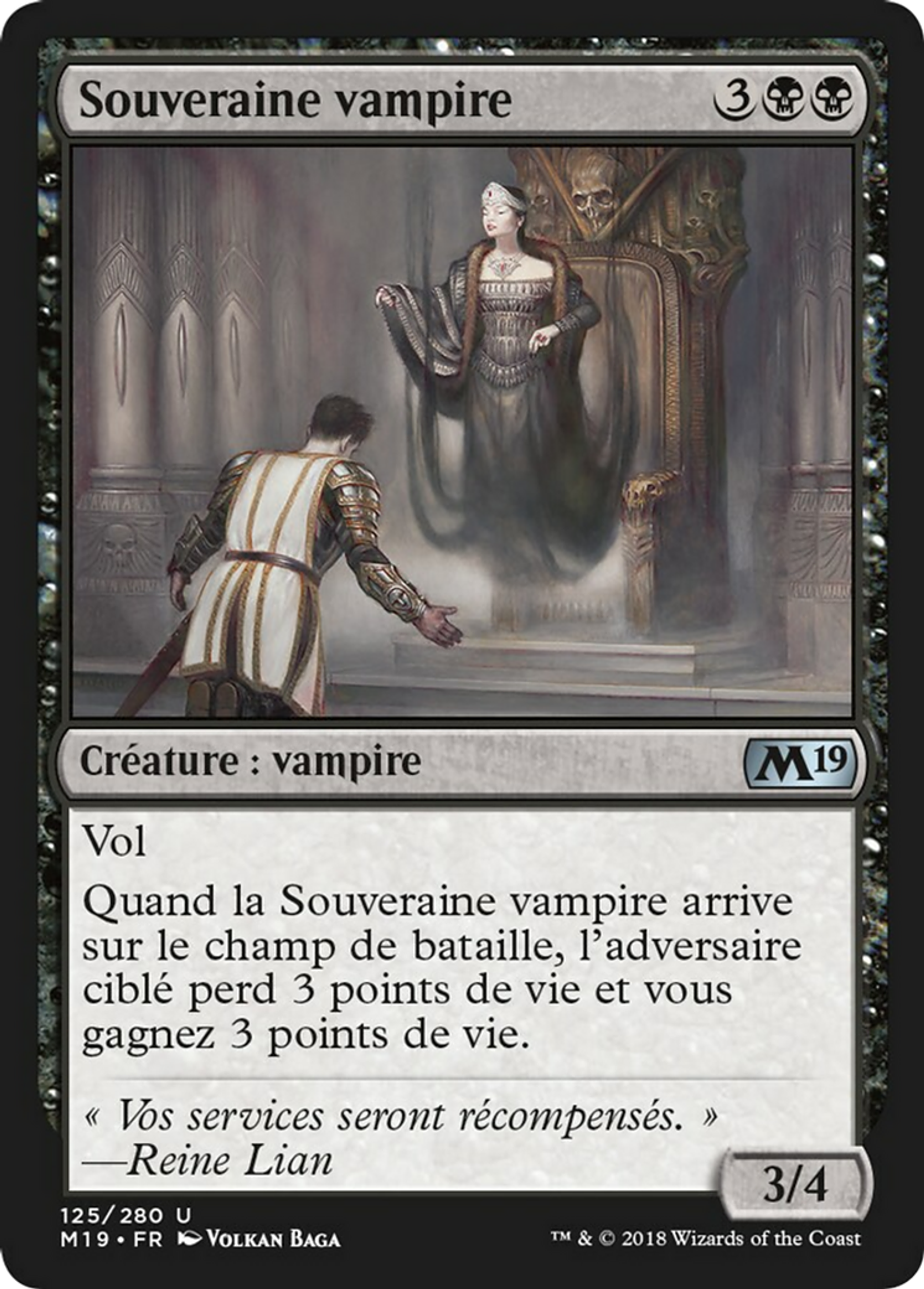 Souveraine vampire — Core Set 2019 — Magic: The Gathering