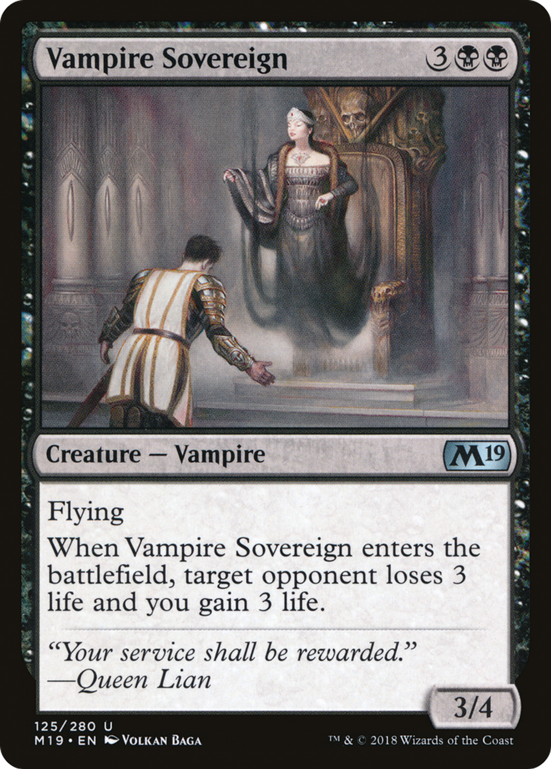 Souveraine vampire — Core Set 2019 — Magic: The Gathering