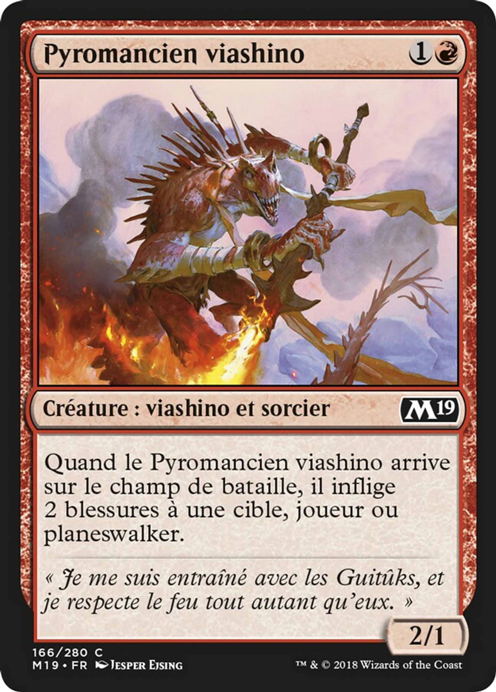 Pyromancien viashino — Core Set 2019 — Magic: The Gathering