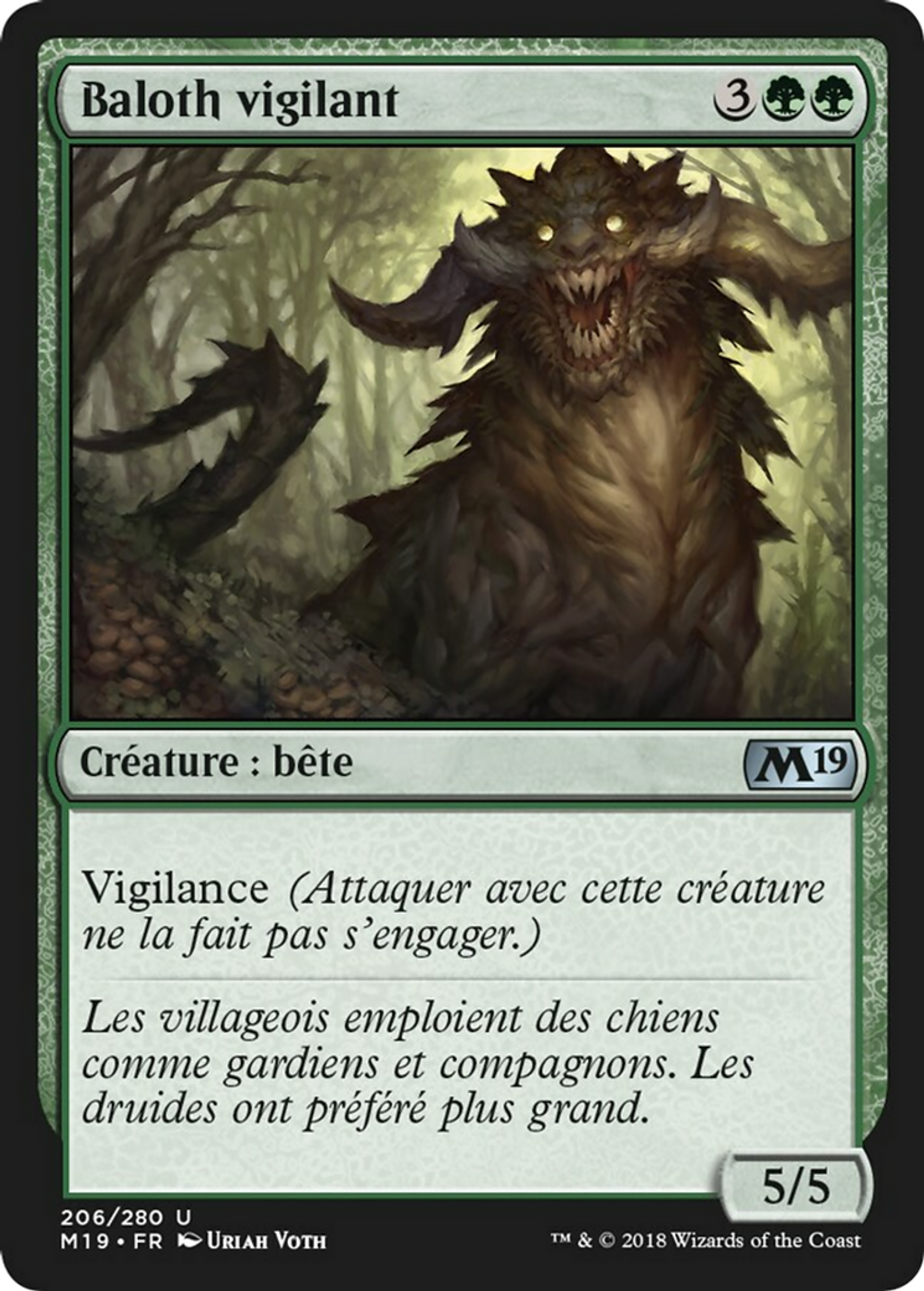 Baloth vigilant — Core Set 2019 — Magic: The Gathering
