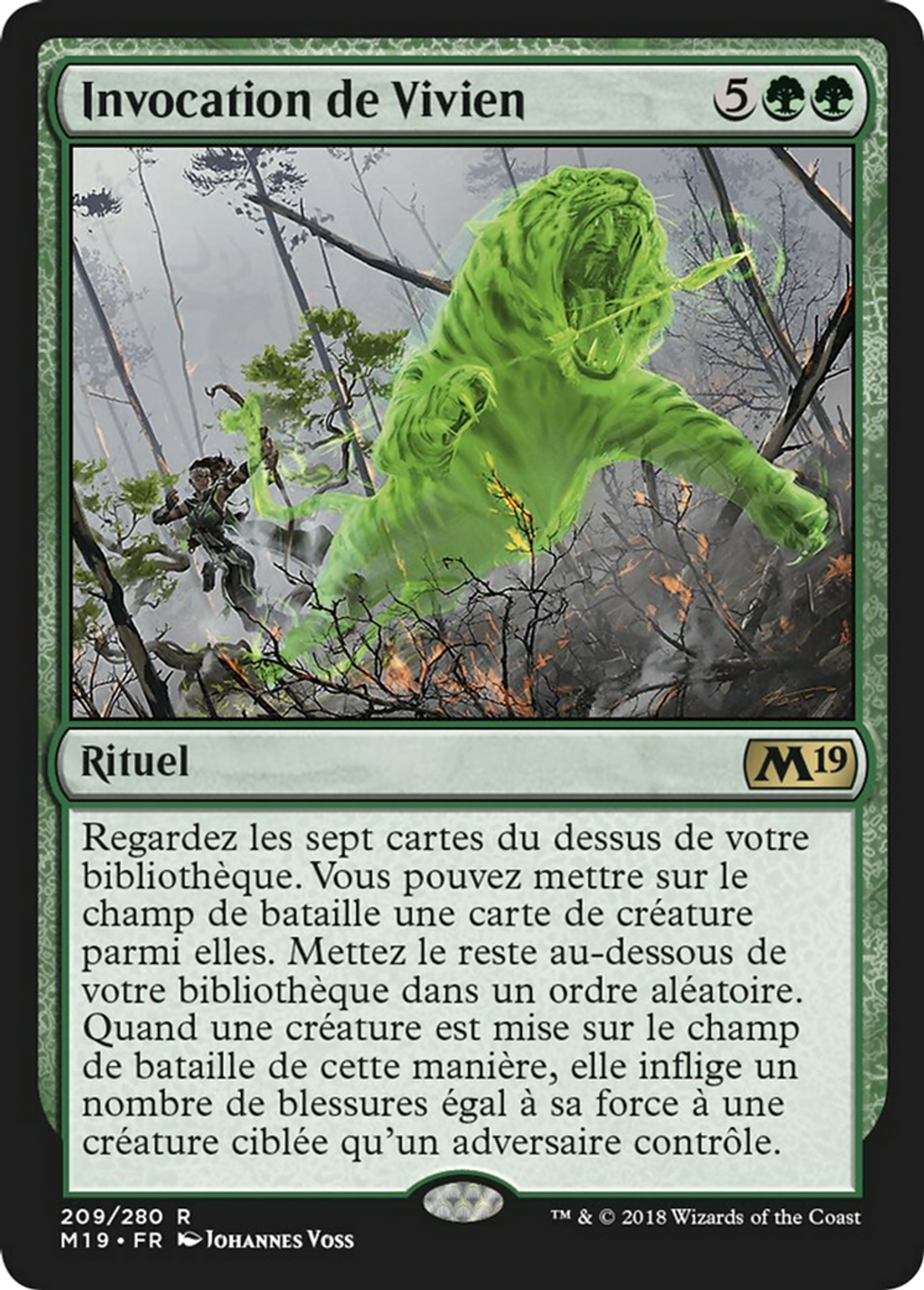 Invocation de Vivien — Core Set 2019 — Magic: The Gathering
