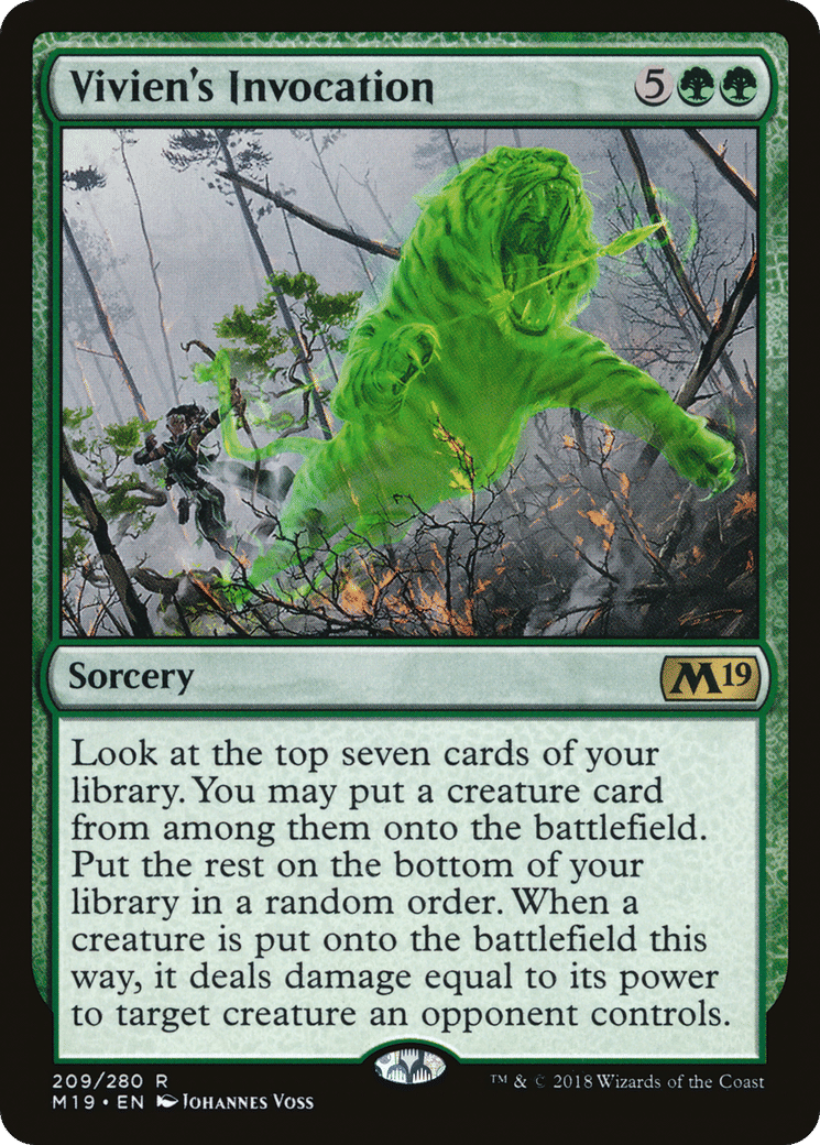 Vivien's Invocation — Core Set 2019 — Magic: The Gathering