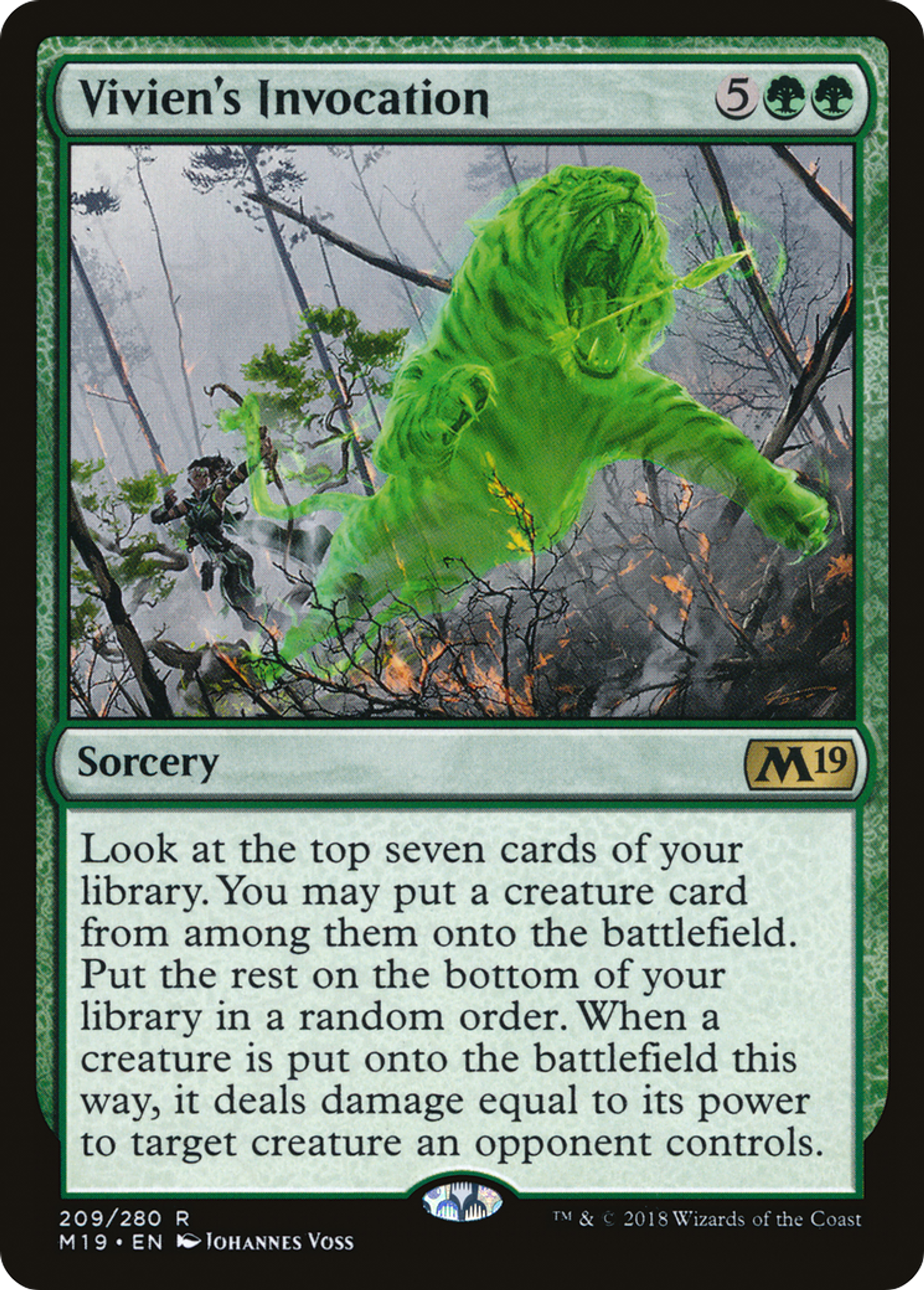 Invocation de Vivien — Core Set 2019 — Magic: The Gathering