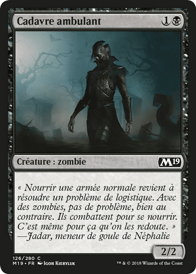 Cadavre ambulant — Core Set 2019 — Magic: The Gathering