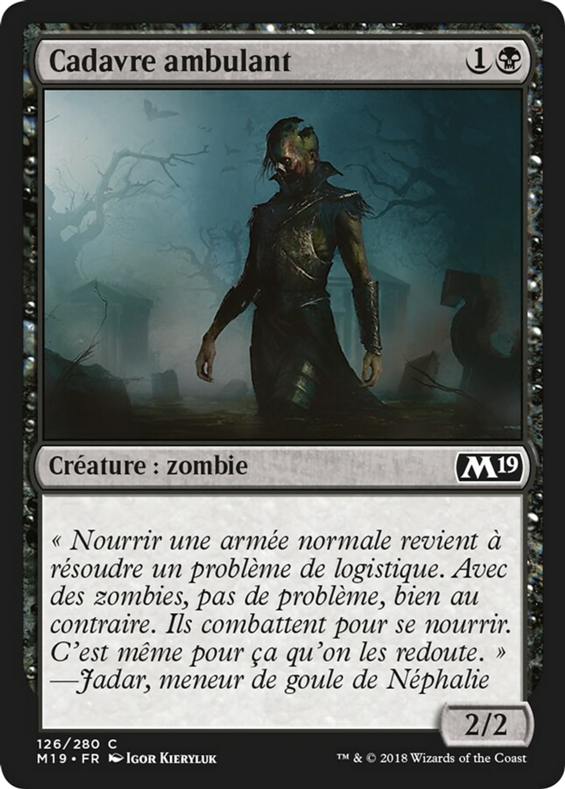 Cadavre ambulant — Core Set 2019 — Magic: The Gathering