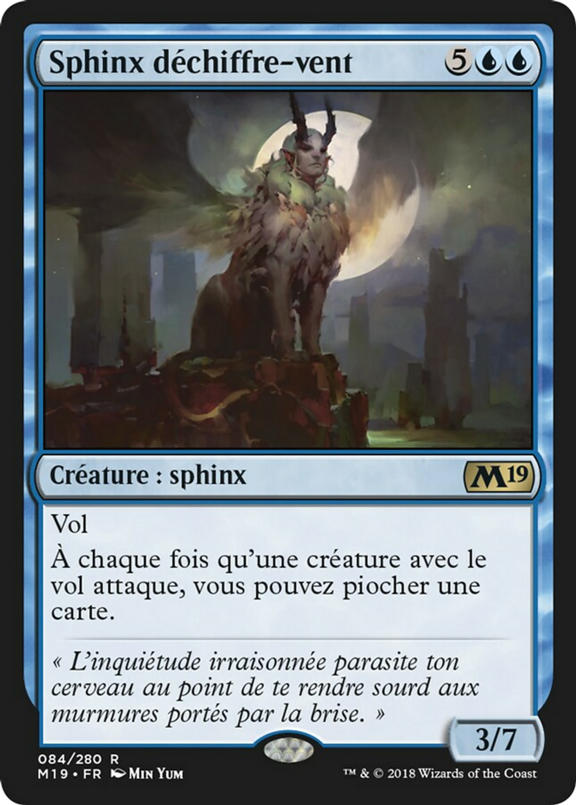Sphinx déchiffre-vent — Core Set 2019 — Magic: The Gathering