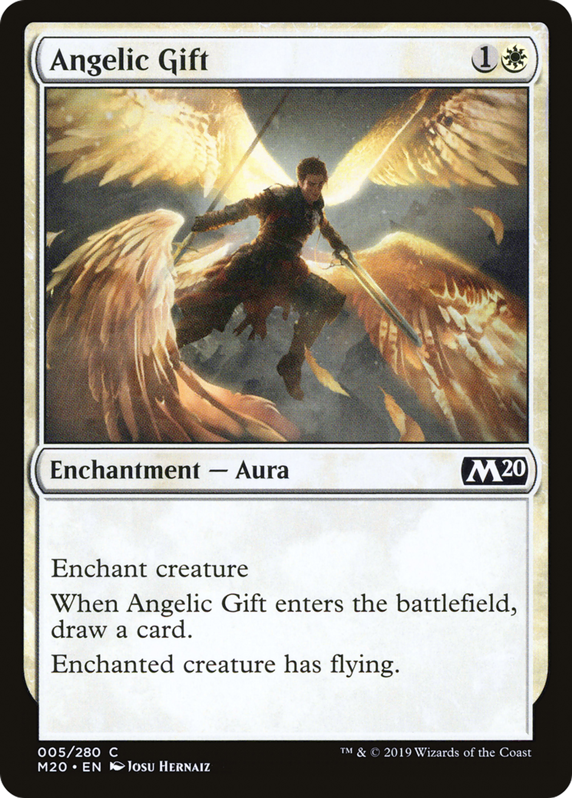 Angelic Gift — Core Set 2020 — Magic: The Gathering