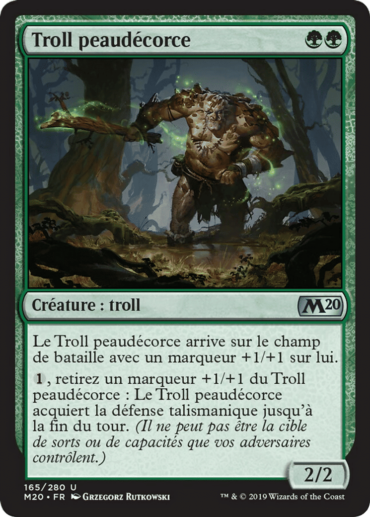 Troll peaudécorce — Core Set 2020 — Magic: The Gathering
