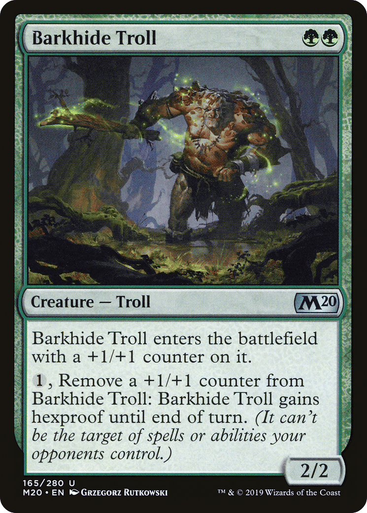 Barkhide Troll — Core Set 2020 — Magic: The Gathering
