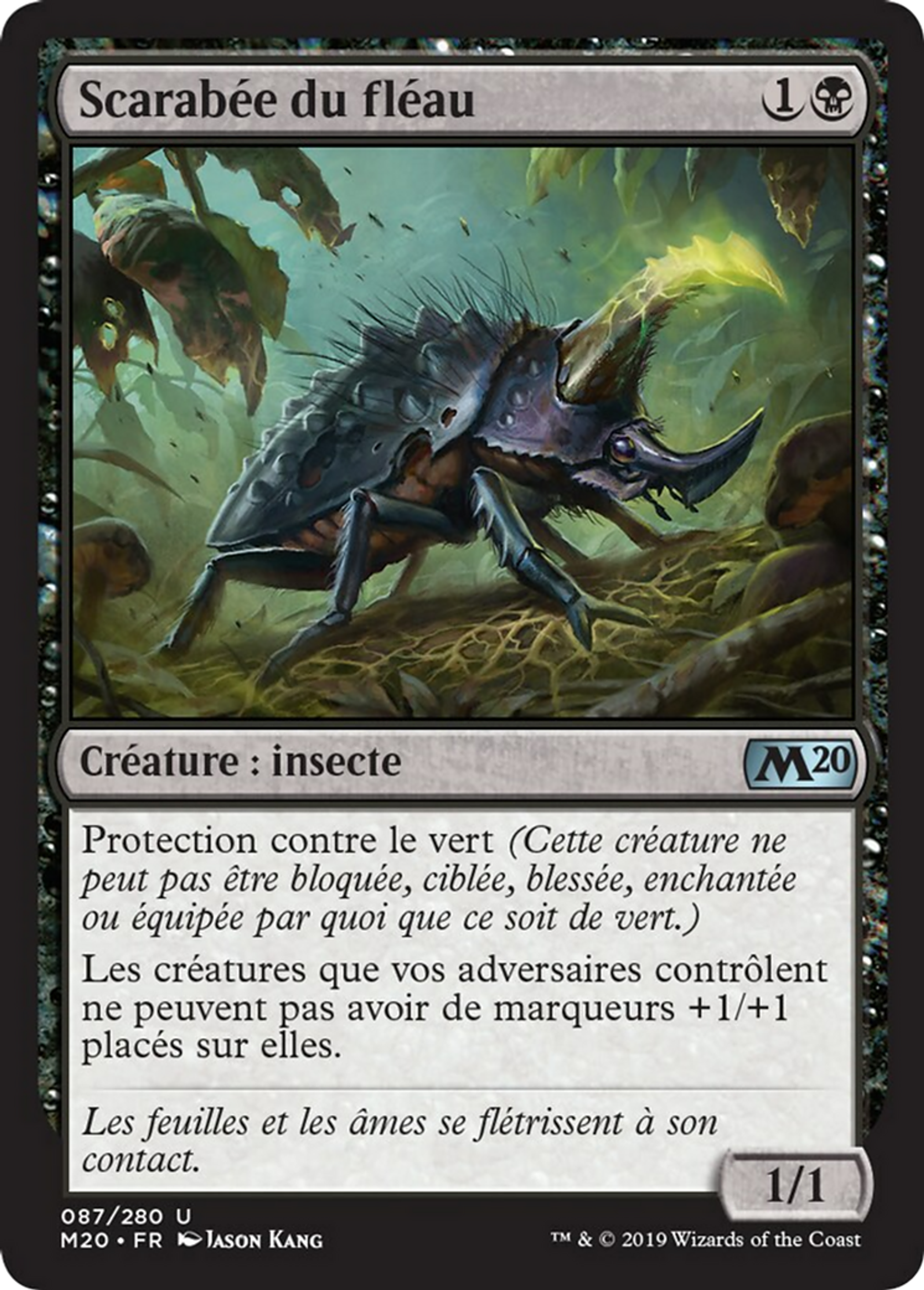 Scarabée du fléau — Core Set 2020 — Magic: The Gathering