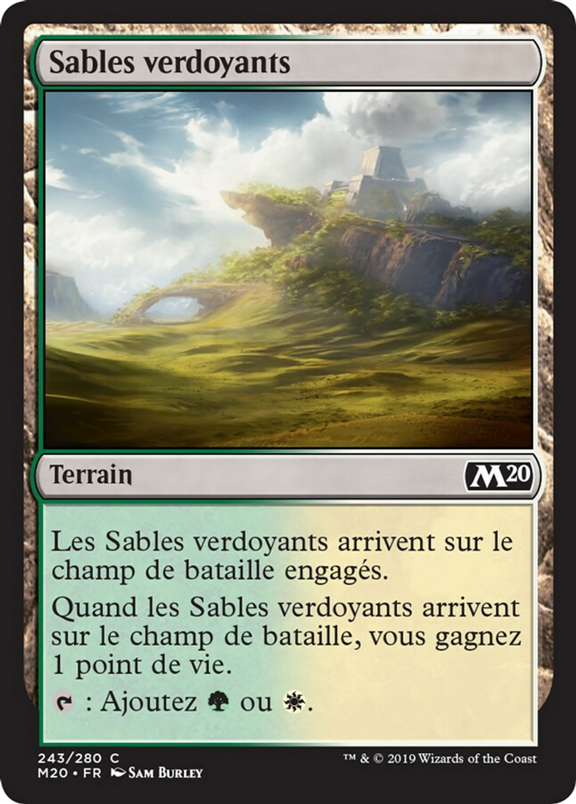 Sables verdoyants — Core Set 2020 — Magic: The Gathering