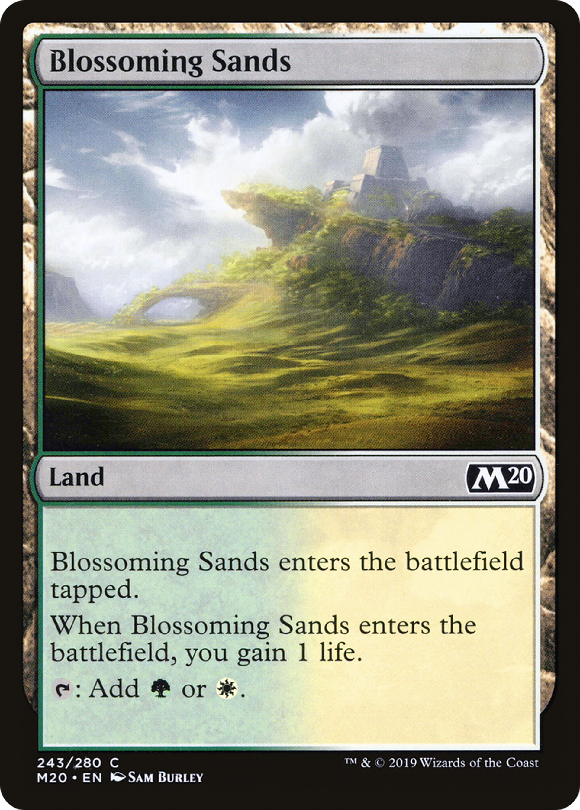 Blossoming Sands — Core Set 2020 — Magic: The Gathering