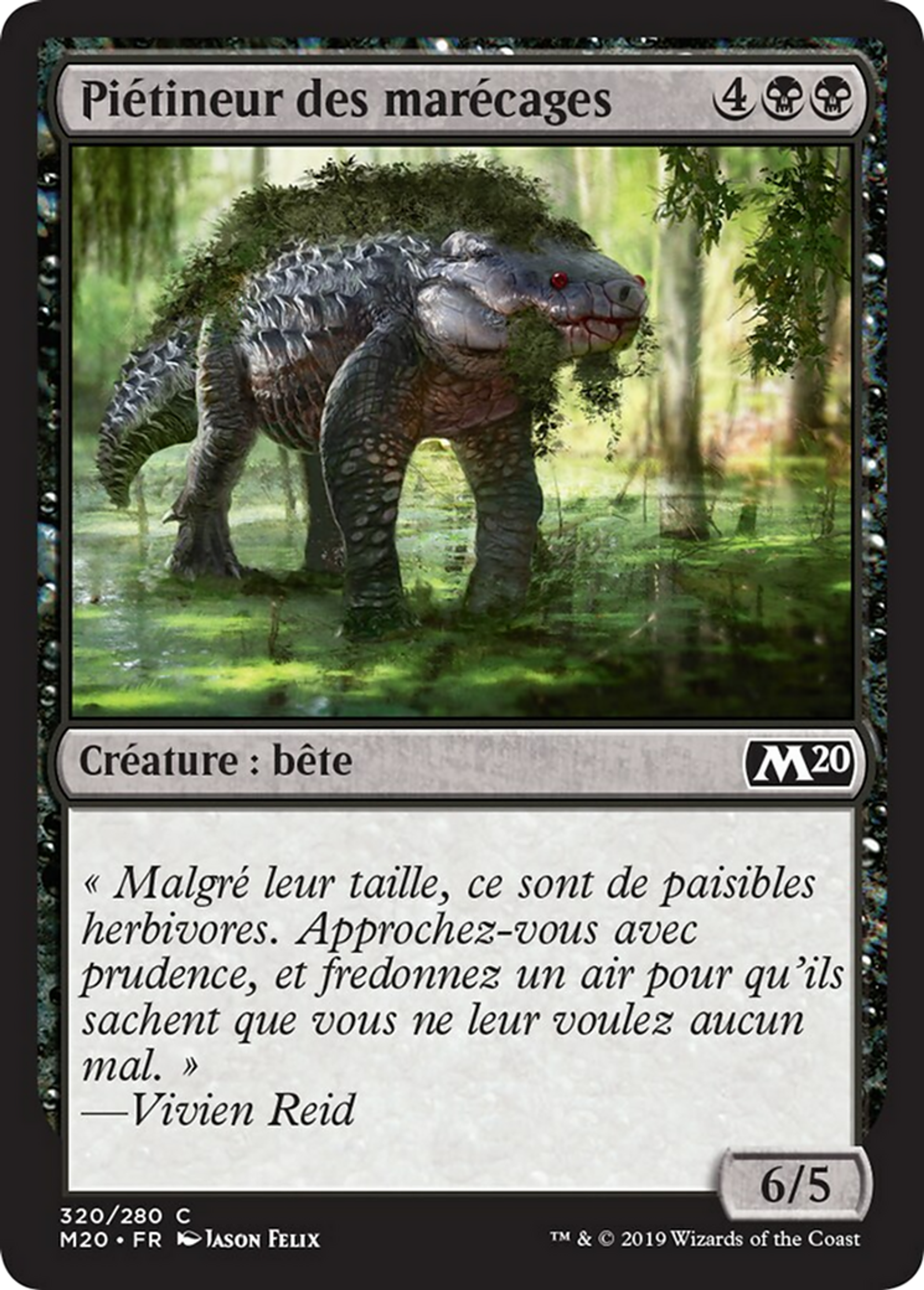 Piétineur des marécages — Core Set 2020 — Magic: The Gathering