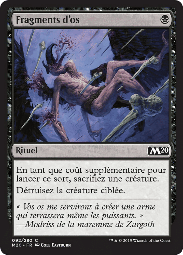 Fragments d'os — Core Set 2020 — Magic: The Gathering
