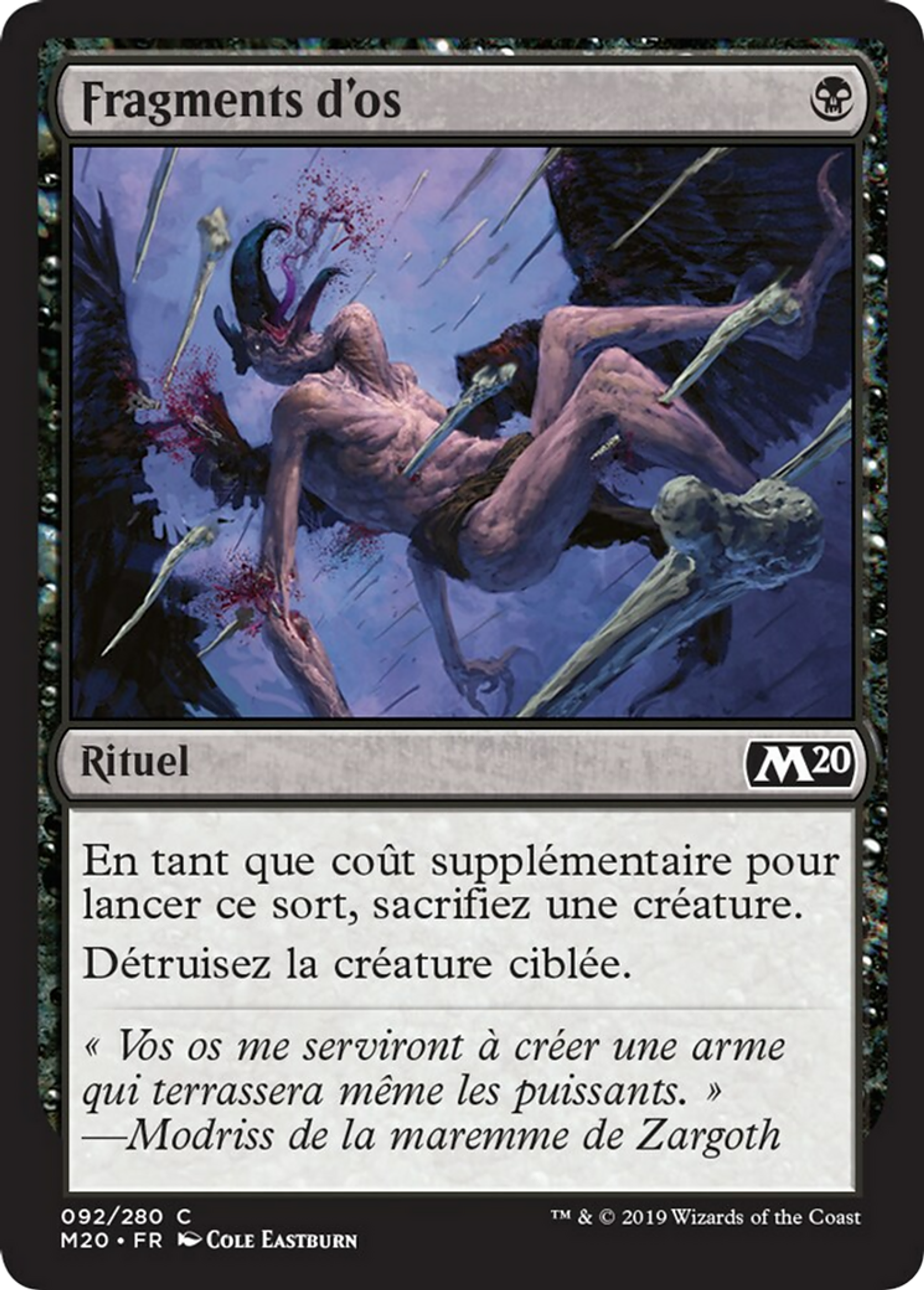 Fragments d'os — Core Set 2020 — Magic: The Gathering