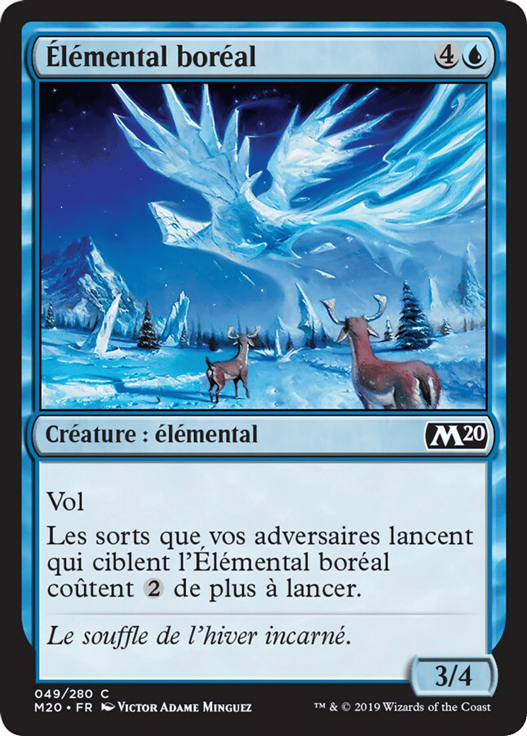 Élémental boréal — Core Set 2020 — Magic: The Gathering