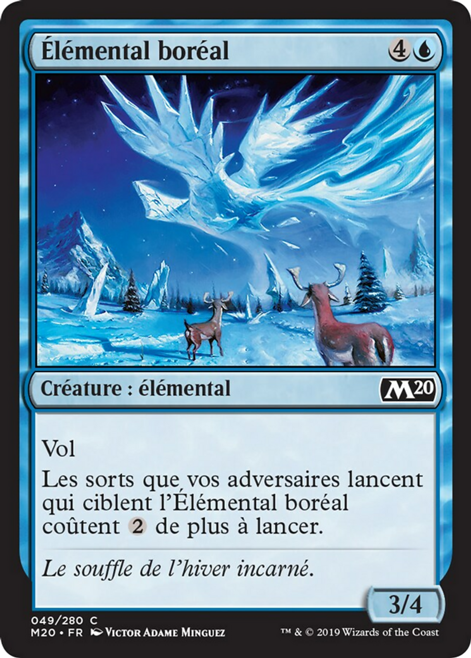 Élémental boréal — Core Set 2020 — Magic: The Gathering