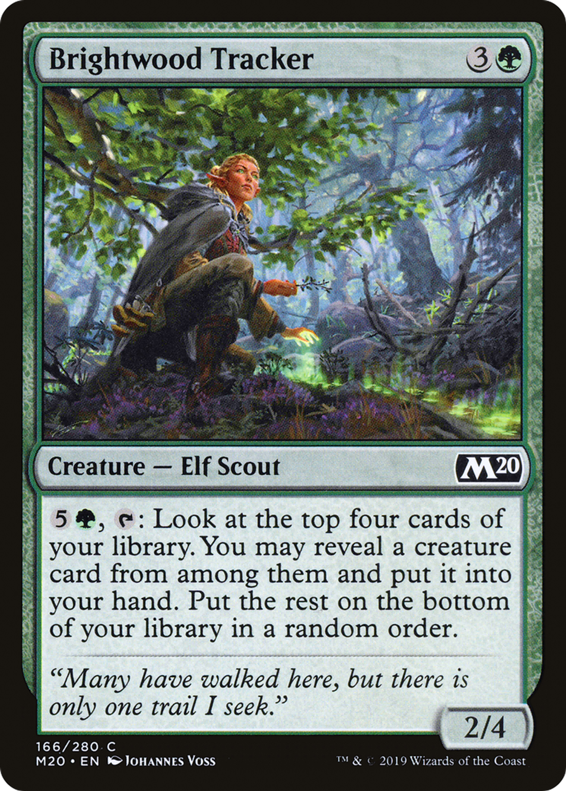 Brightwood Tracker — Core Set 2020 — Magic: The Gathering