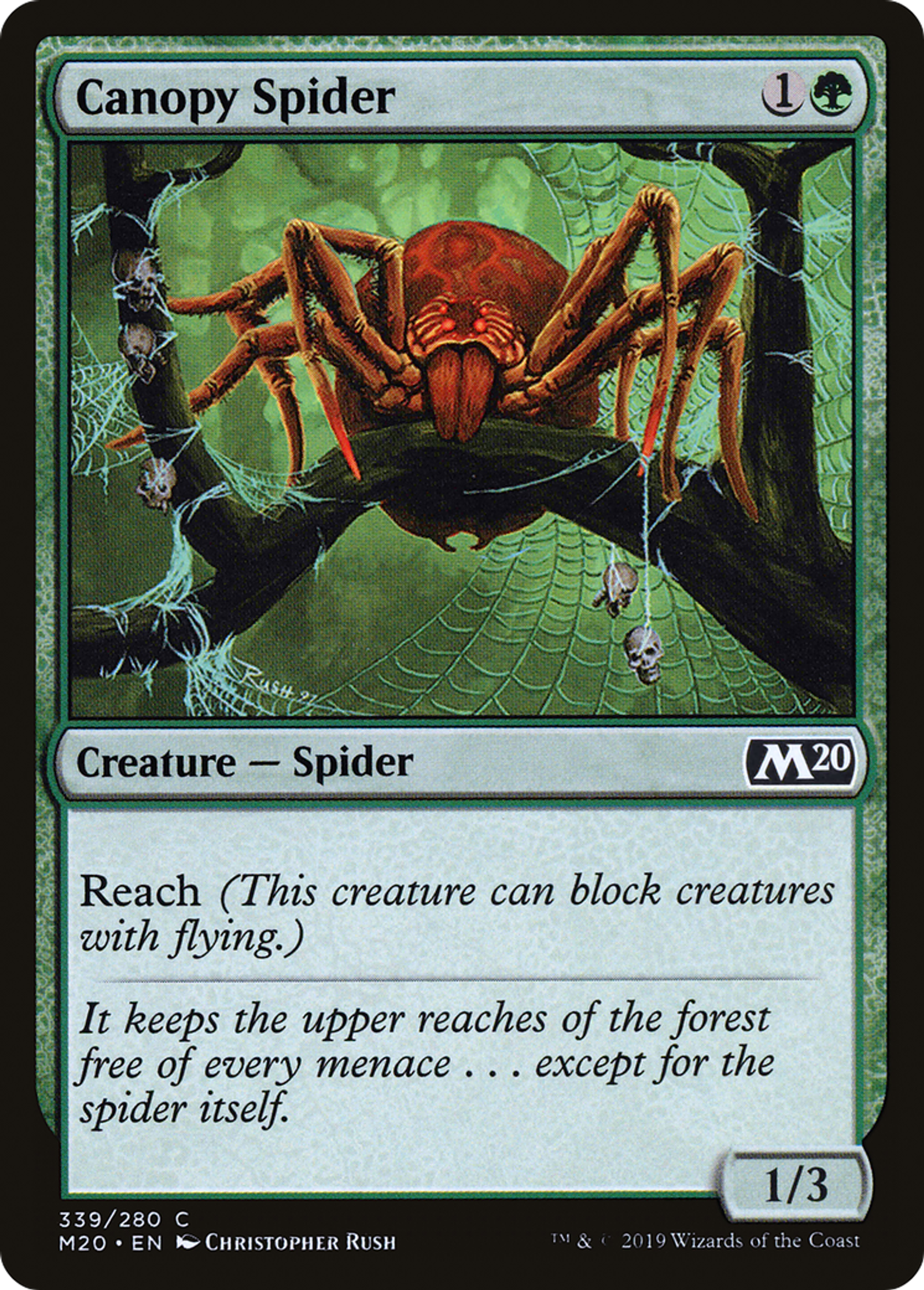 Canopy Spider — Core Set 2020 — Magic: The Gathering