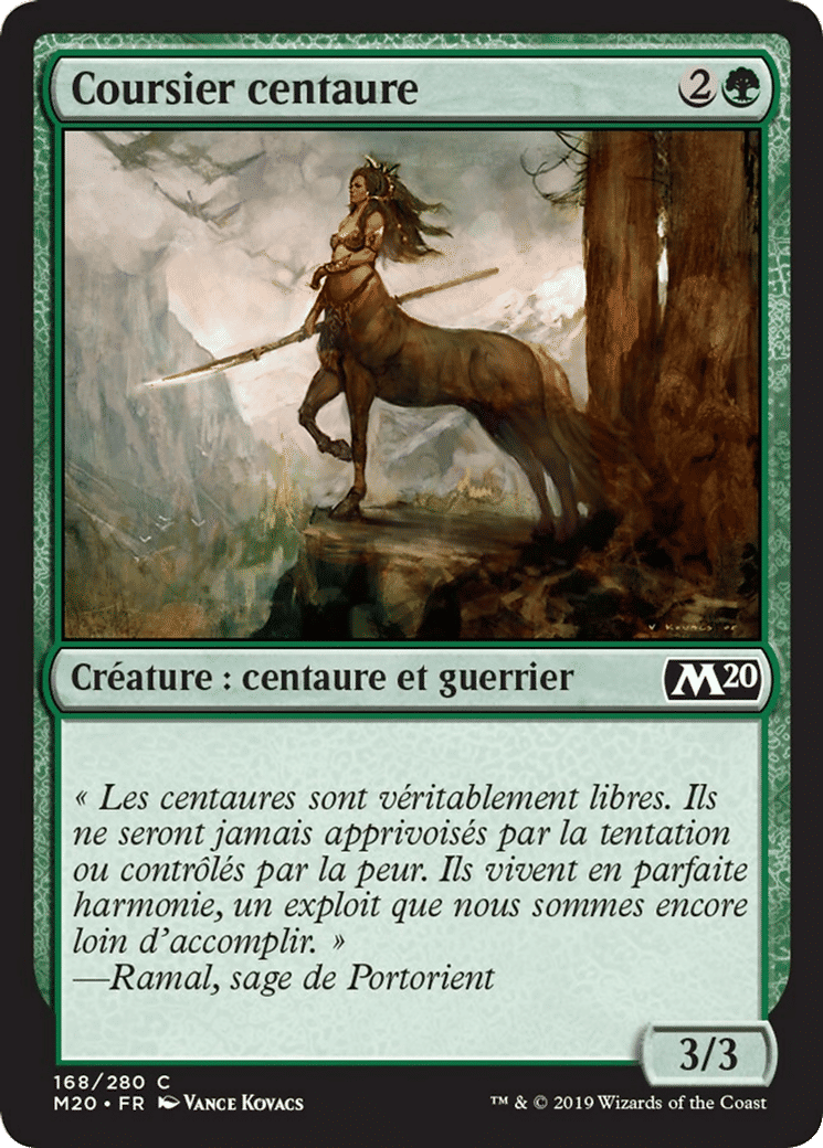 Coursier centaure — Core Set 2020 — Magic: The Gathering
