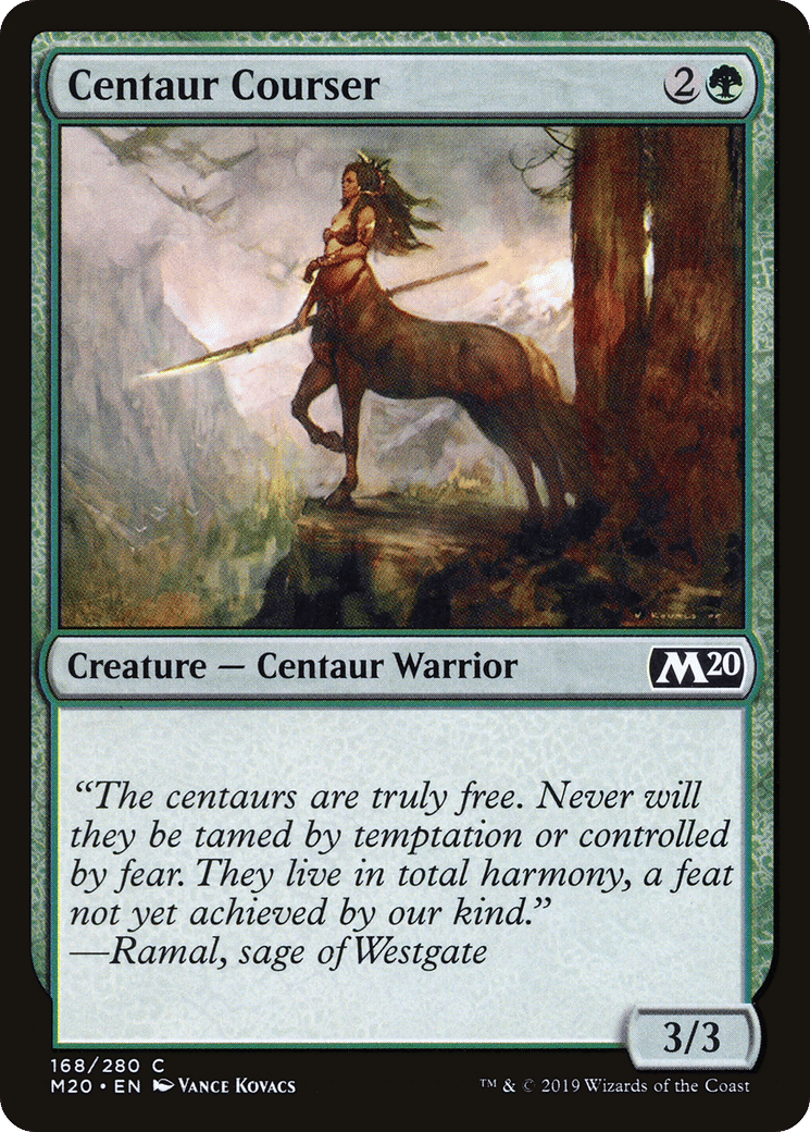 Centaur Courser — Core Set 2020 — Magic: The Gathering