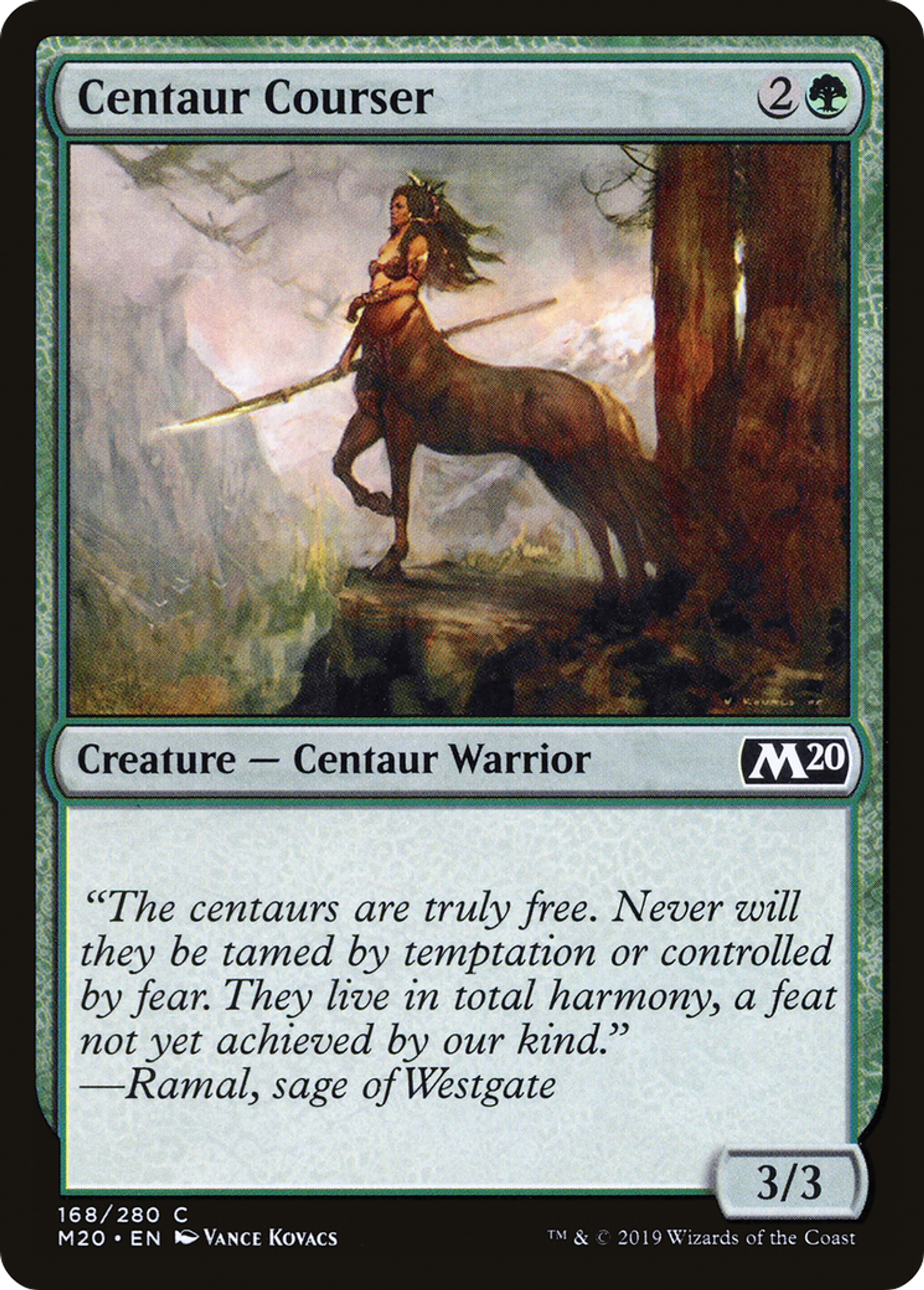 Centaur Courser — Core Set 2020 — Magic: The Gathering