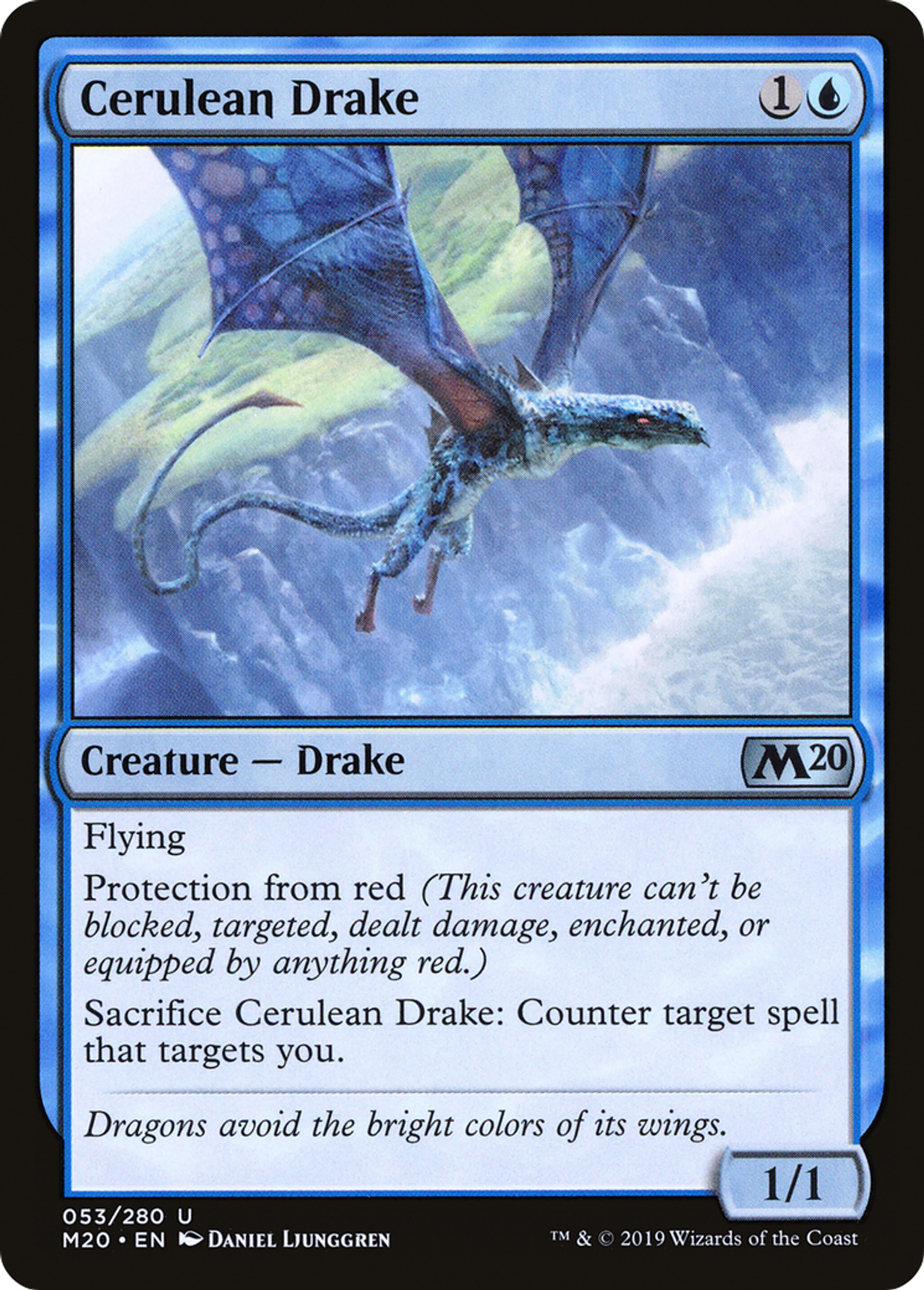 Cerulean Drake — Core Set 2020 — Magic: The Gathering
