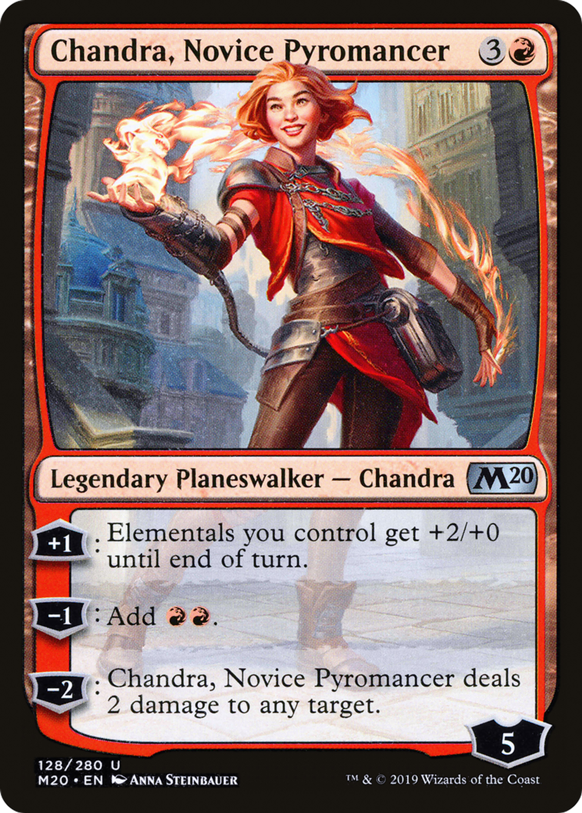 Chandra, Novice Pyromancer — Core Set 2020 — Magic: The Gathering