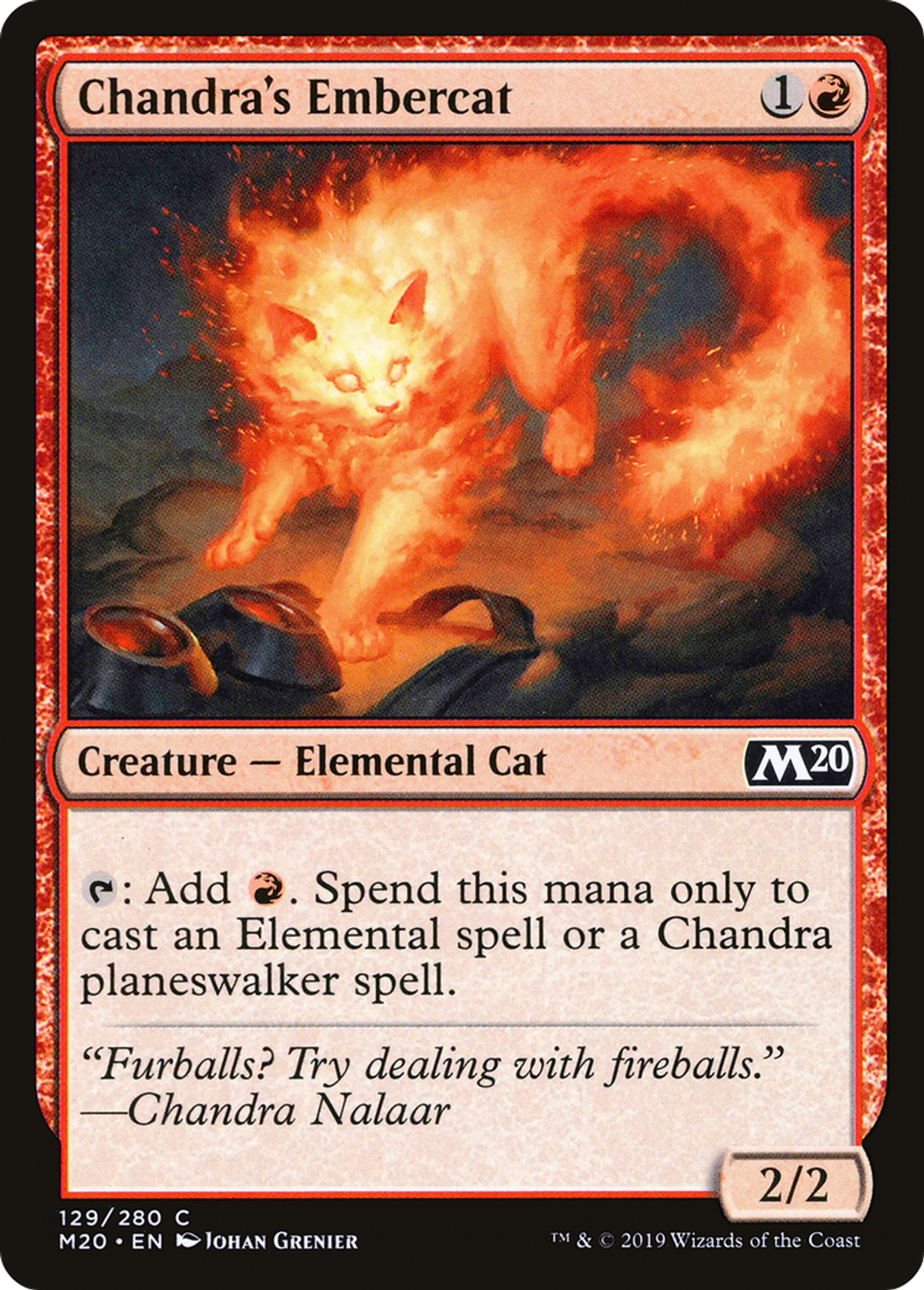 Chandra's Embercat — Core Set 2020 — Magic: The Gathering