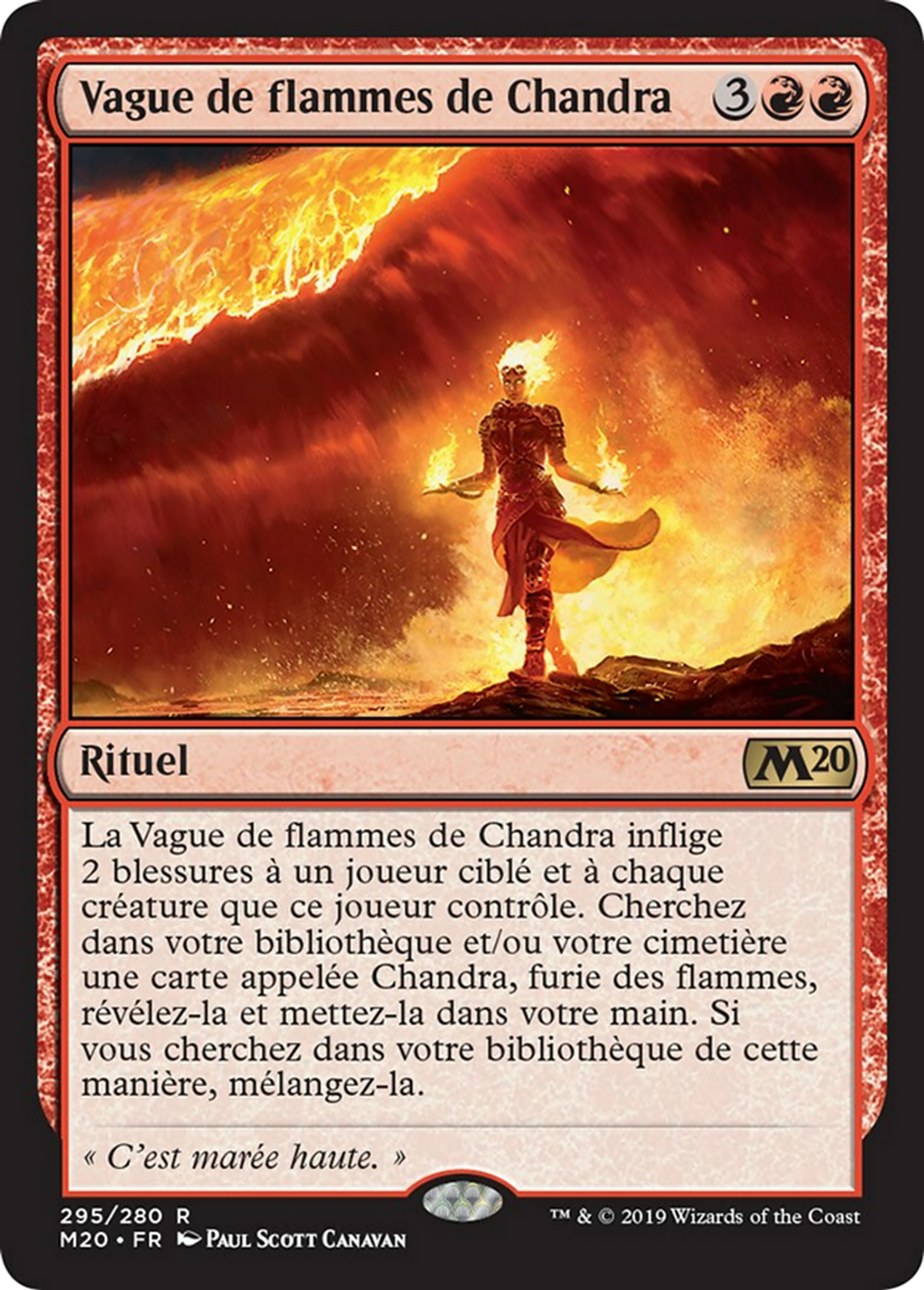 Vague de flammes de Chandra — Core Set 2020 — Magic: The Gathering