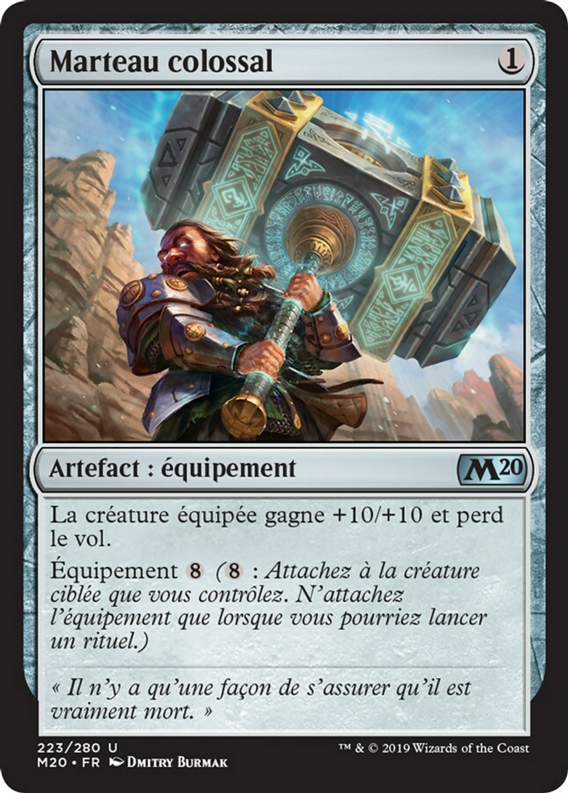 Marteau colossal — Core Set 2020 — Magic: The Gathering