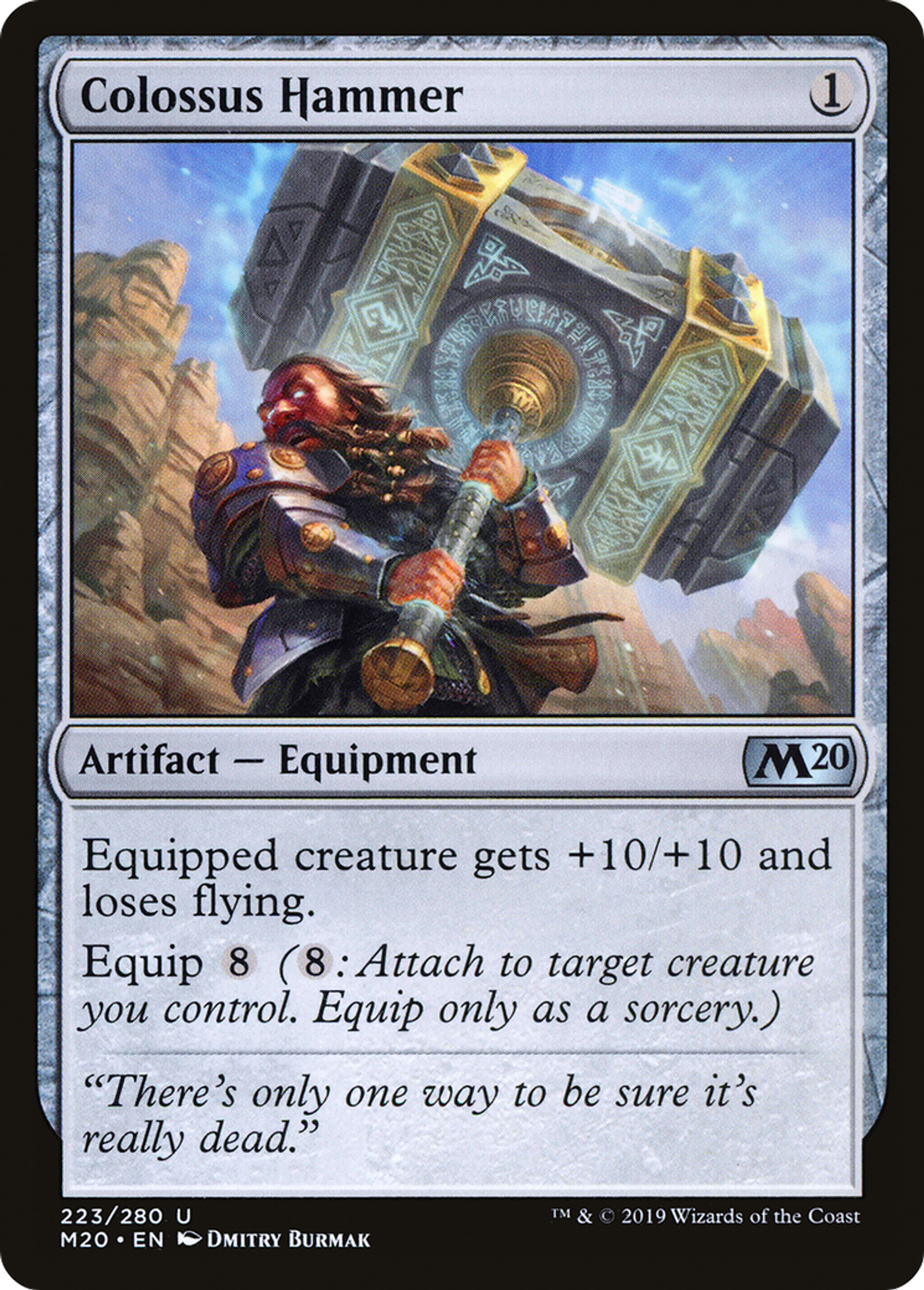 Marteau colossal — Core Set 2020 — Magic: The Gathering