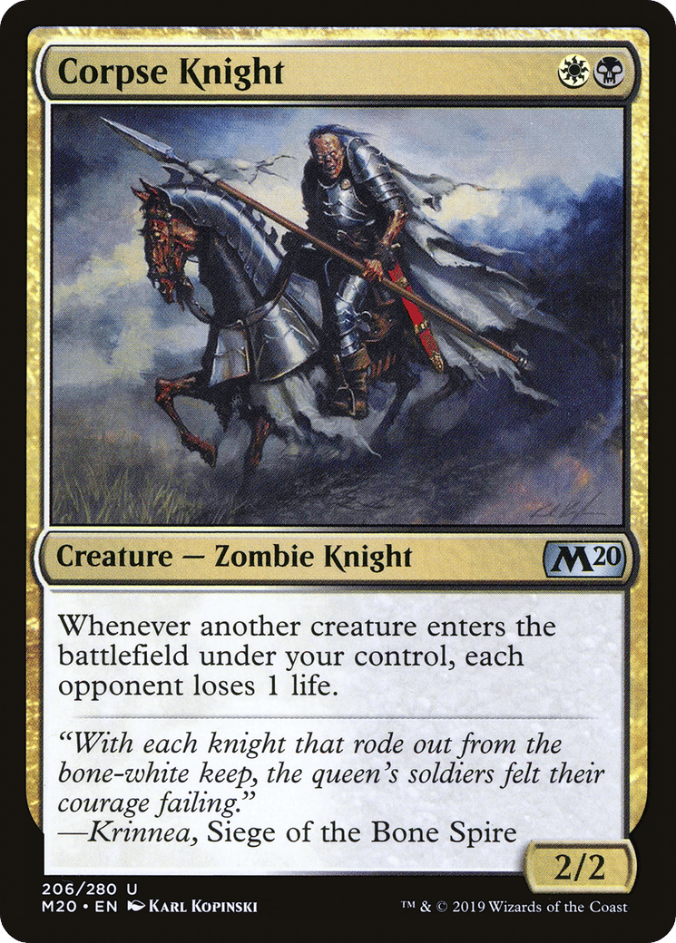 Corpse Knight — Core Set 2020 — Magic: The Gathering