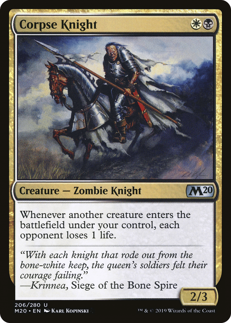 Corpse Knight — Core Set 2020 — Magic: The Gathering