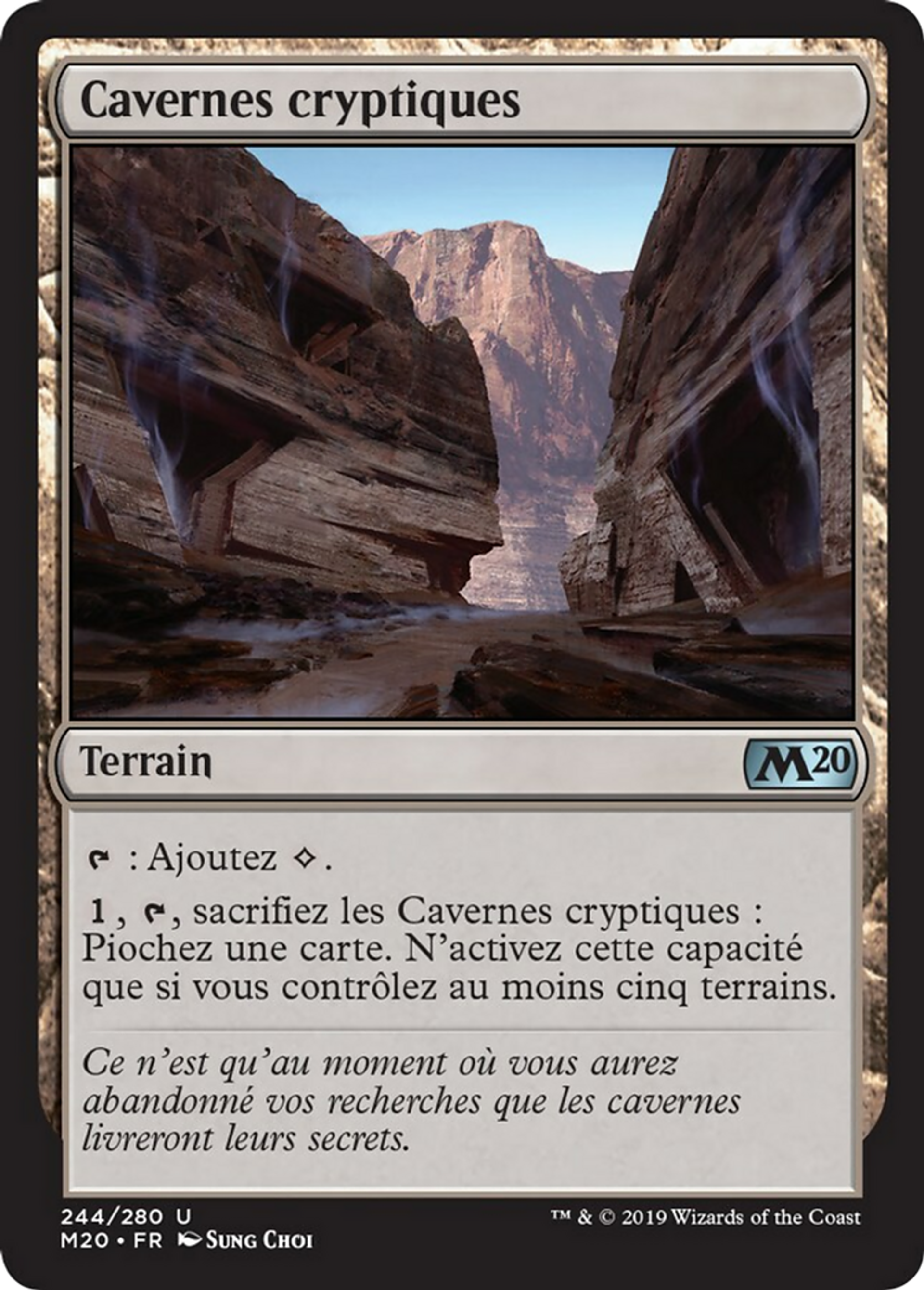 Cavernes cryptiques — Core Set 2020 — Magic: The Gathering