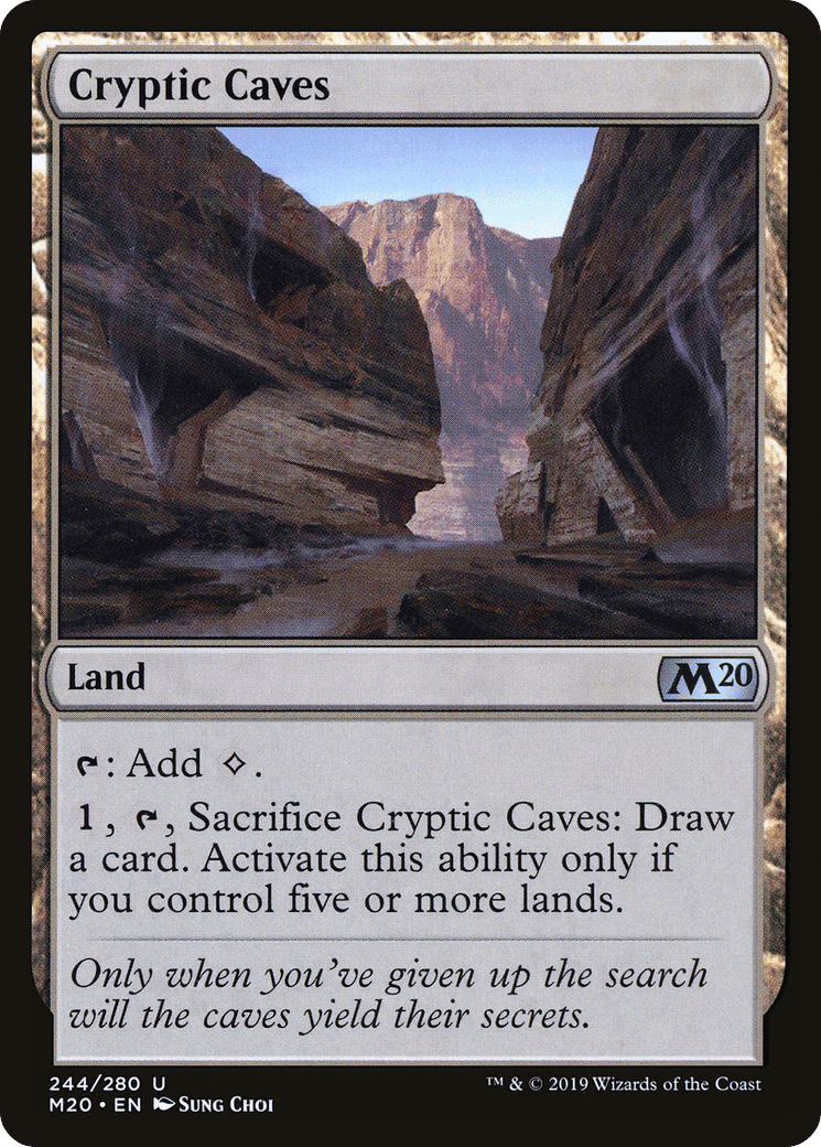 Cryptic Caves — Core Set 2020 — Magic: The Gathering
