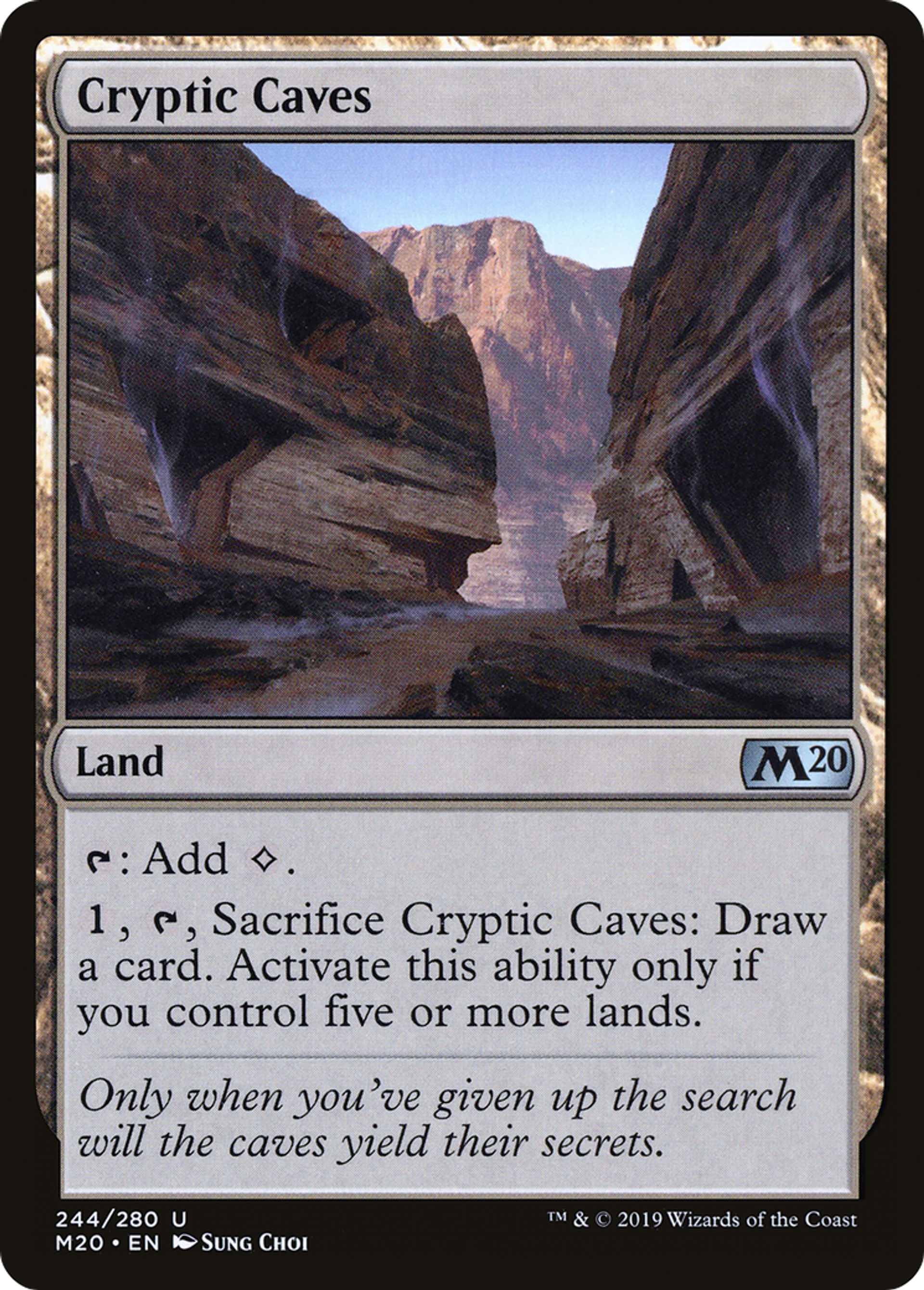 Cryptic Caves — Core Set 2020 — Magic: The Gathering