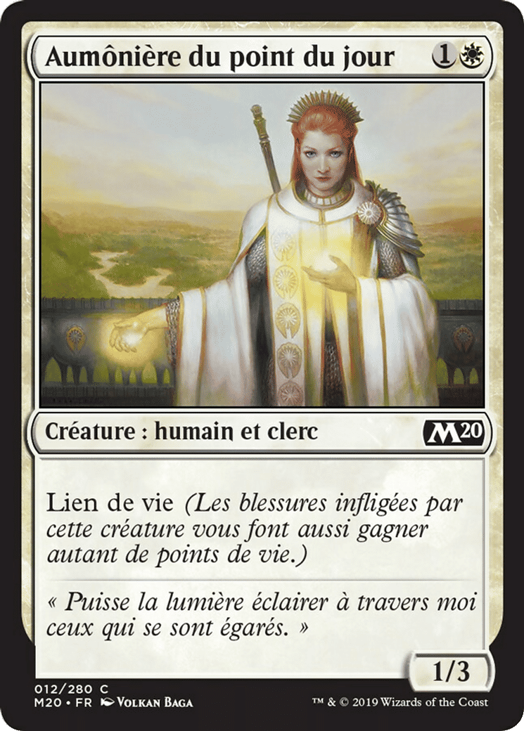 Aumônière du point du jour — Core Set 2020 — Magic: The Gathering