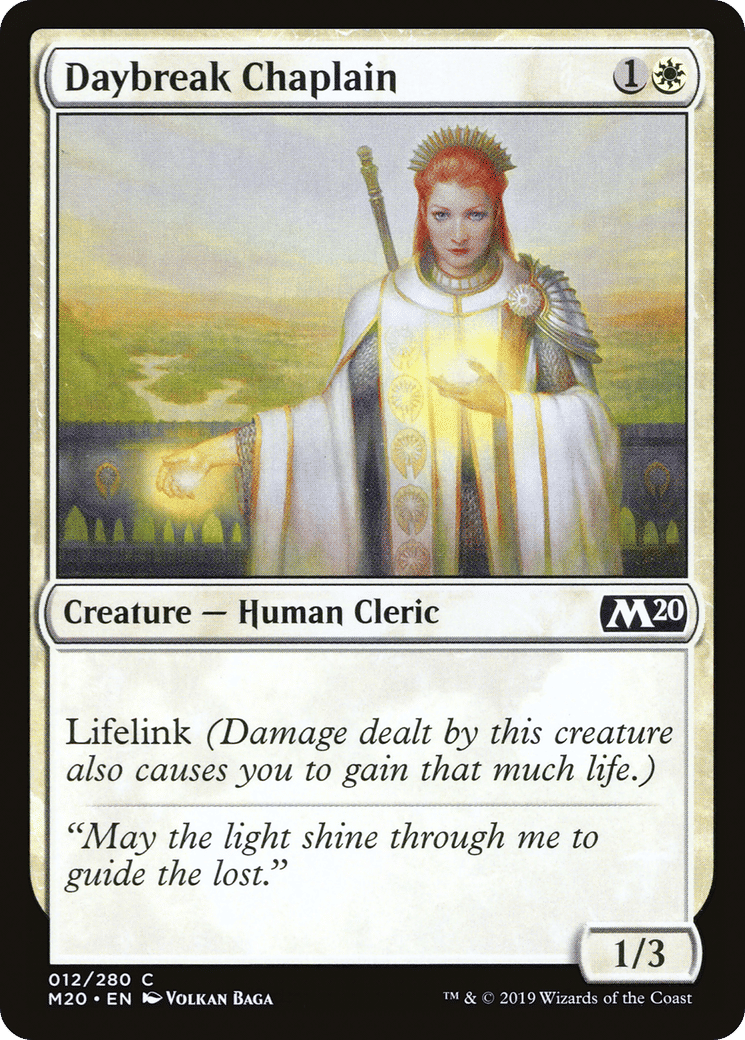 Daybreak Chaplain — Core Set 2020 — Magic: The Gathering