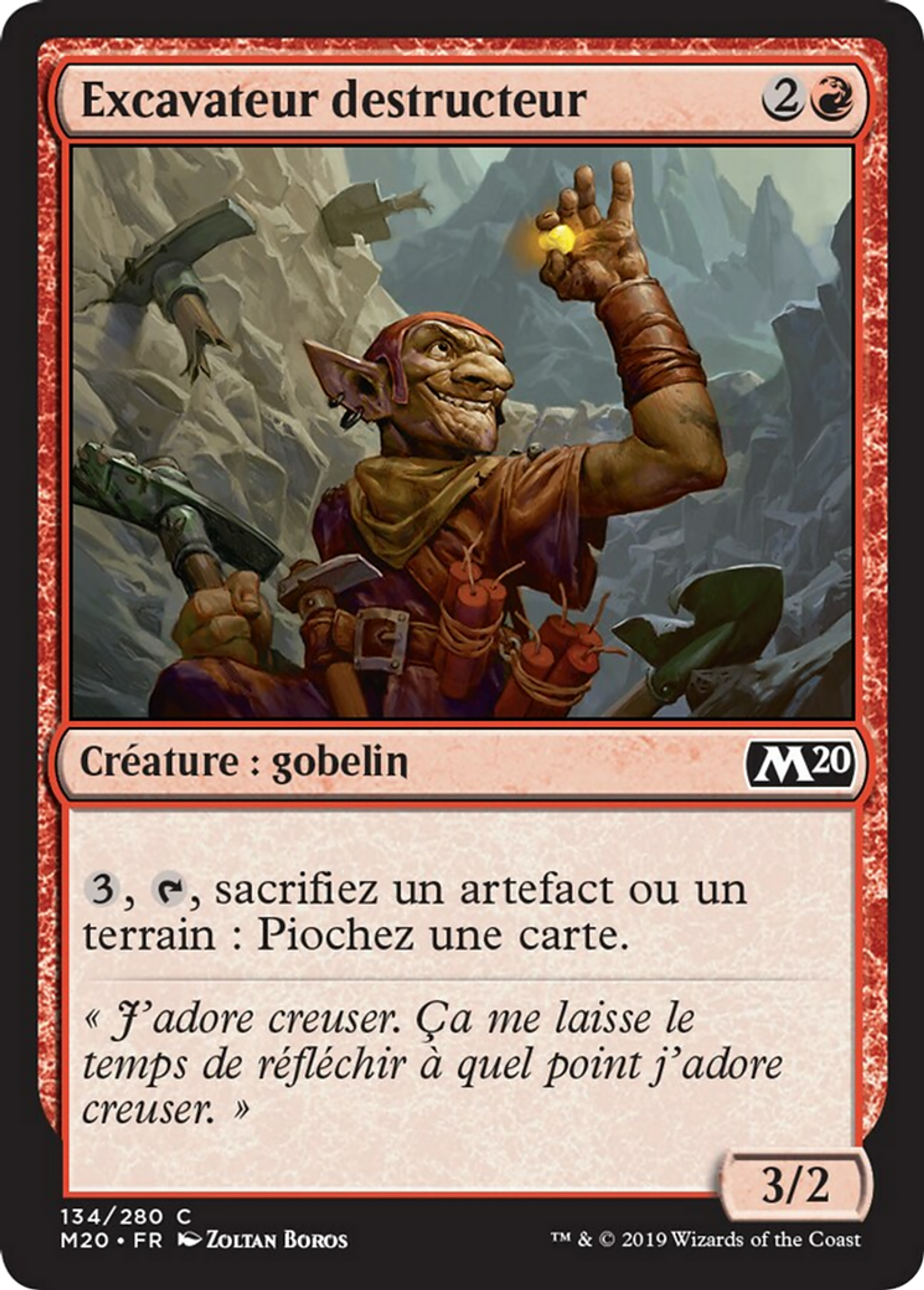 Excavateur destructeur — Core Set 2020 — Magic: The Gathering