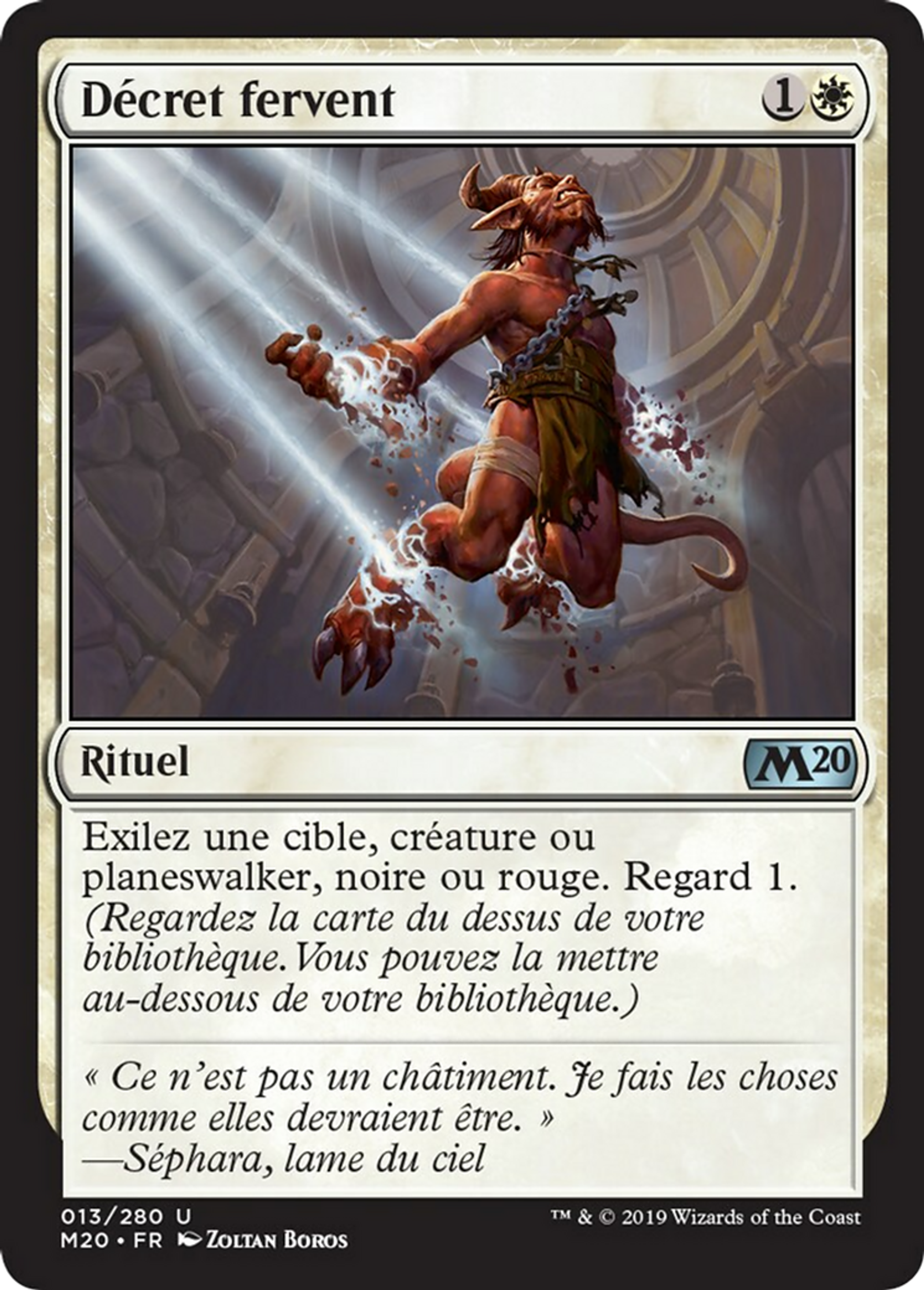 Décret fervent — Core Set 2020 — Magic: The Gathering